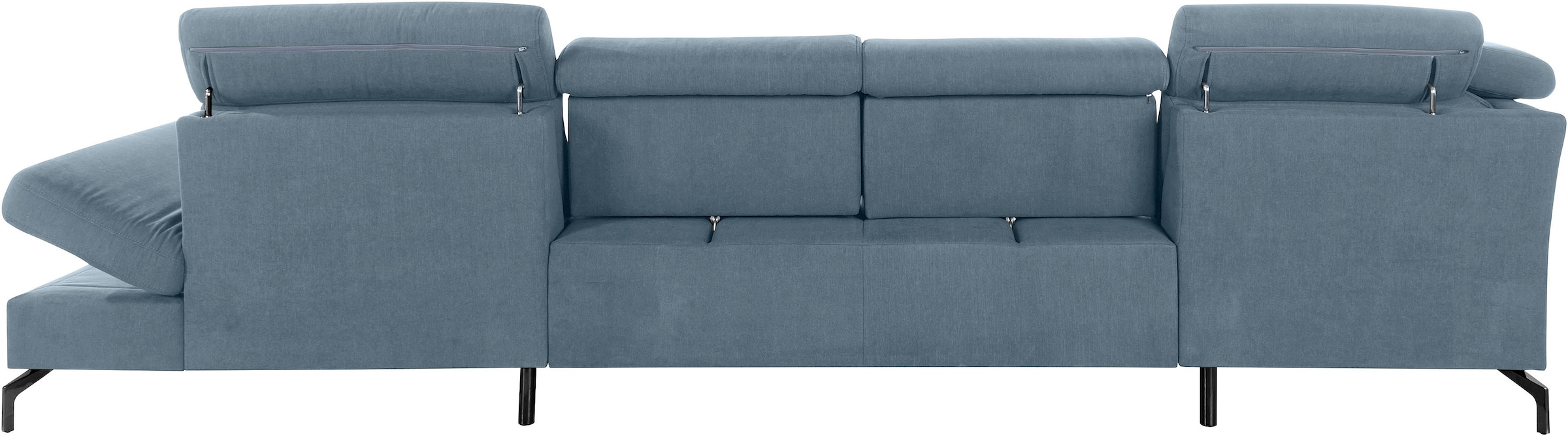 sit&more Wohnlandschaft »Brisbane U-Form«, Fußhöhe 15 cm, inklusive Sitztiefen-, Armteil- und Kopfteilverstellung