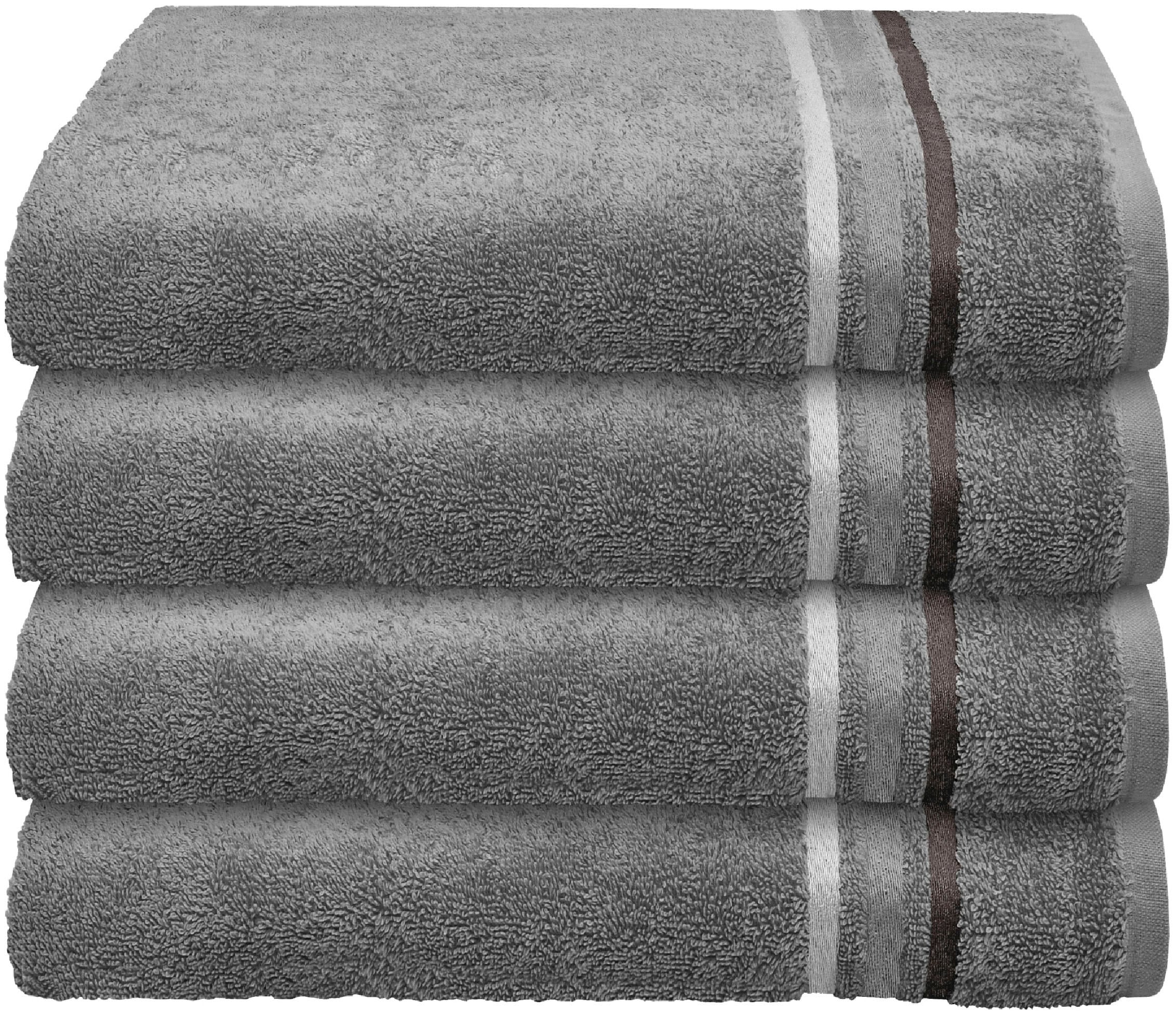 Schiesser Handtücher »Skyline Color aus 100 % Baumwolle mit eleganter Streifenbordüre« MADE IN GREEN by OEKO-TEX®