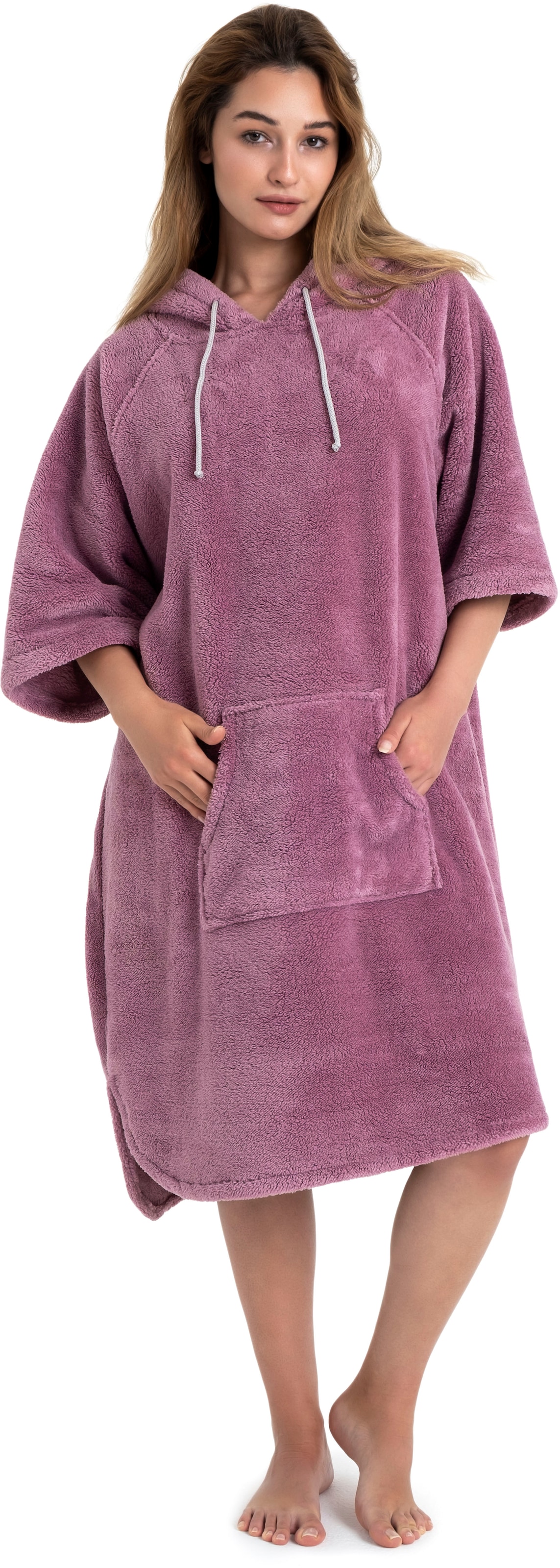 my home Badeponcho »Lillou«, (1 St.), weich und kuschelig, Unisex, für Damen und Herren, Surfponcho