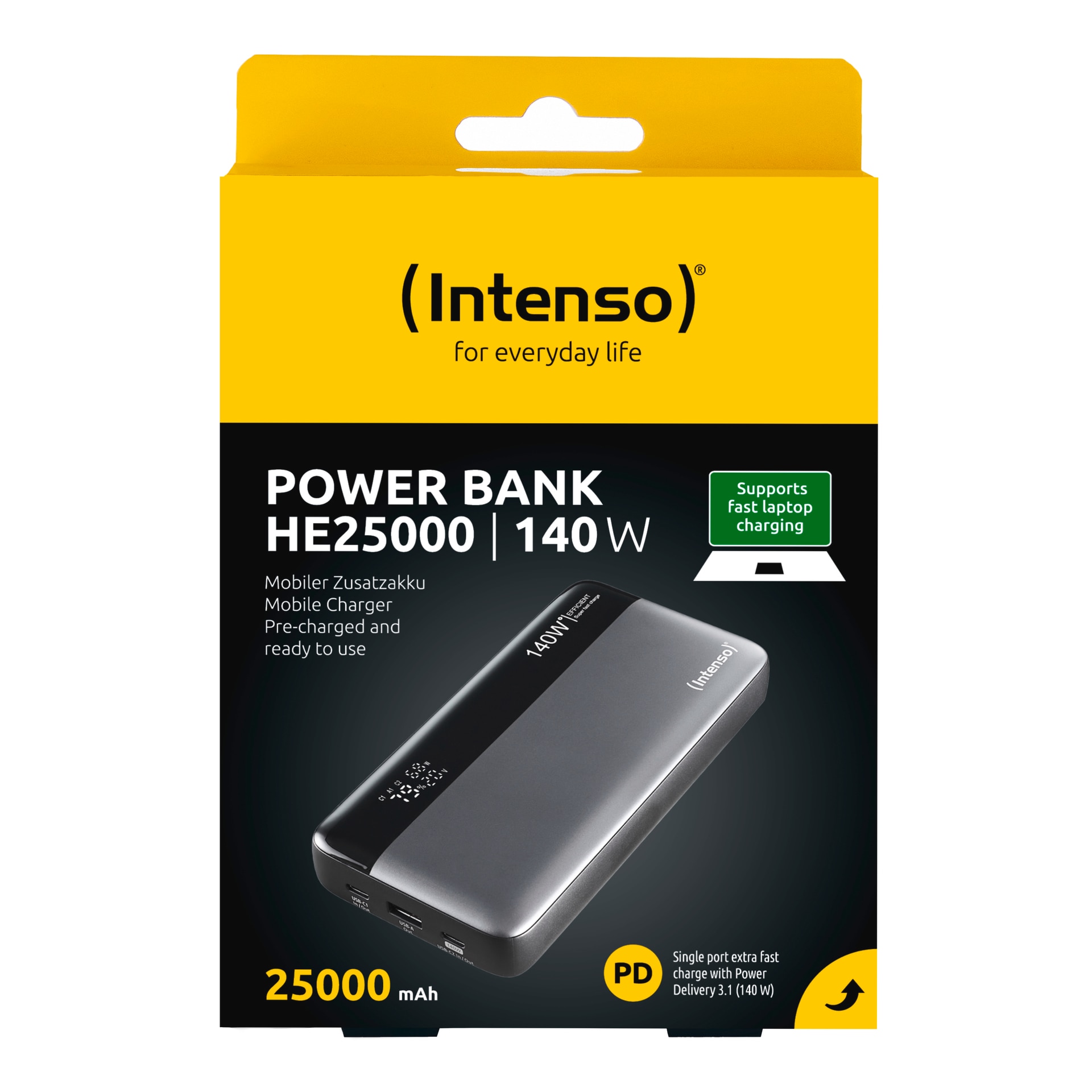 Intenso Powerbank »Powerbank HE25000«, Intenso Powerbank HE25000,grau-schwarz