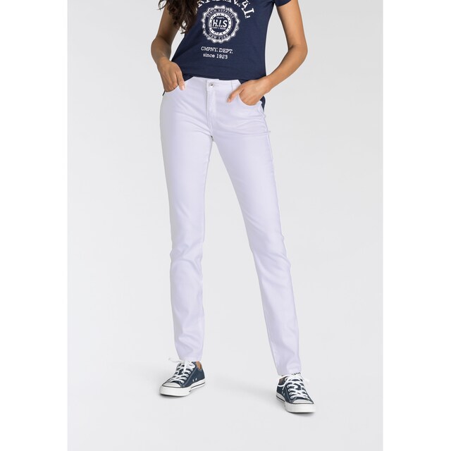 H.I.S Slim-fit-Jeans »NEW SLIM FIT REGULAR WAIST«, Ökologische, wassersparende  Produktion durch OZON WASH bei ♕