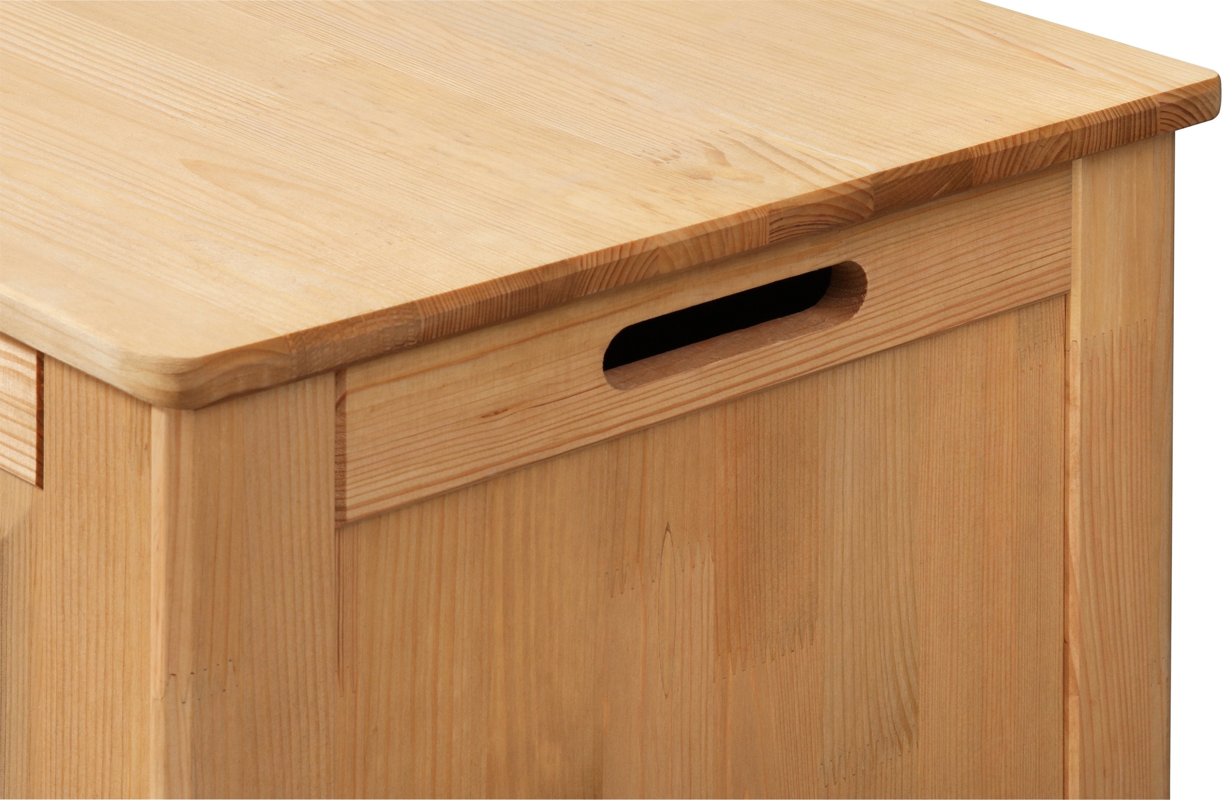 welltime Wäschekorb »Venezia«, Breite 51 cm, aus Massivholz mit 3