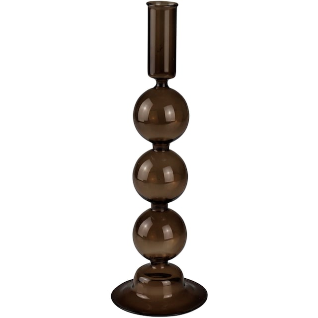 Leonique Kerzenhalter »Lorrely«, (Set, 2 St.), Stabkerzenhalter aus Glas,  Höhe ca. 25 cm auf Raten bestellen