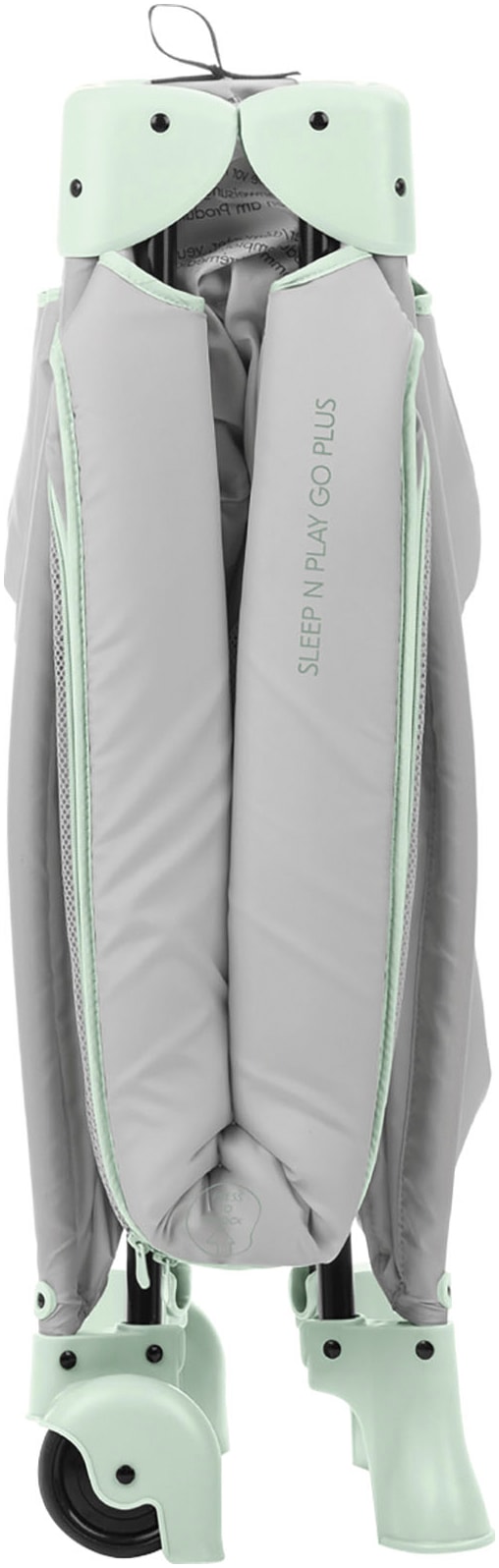 Hauck Baby-Reisebett »Sleep N Play Go Plus, Dusty Mint«, mit integrierten Rädern; Vorderausstieg
