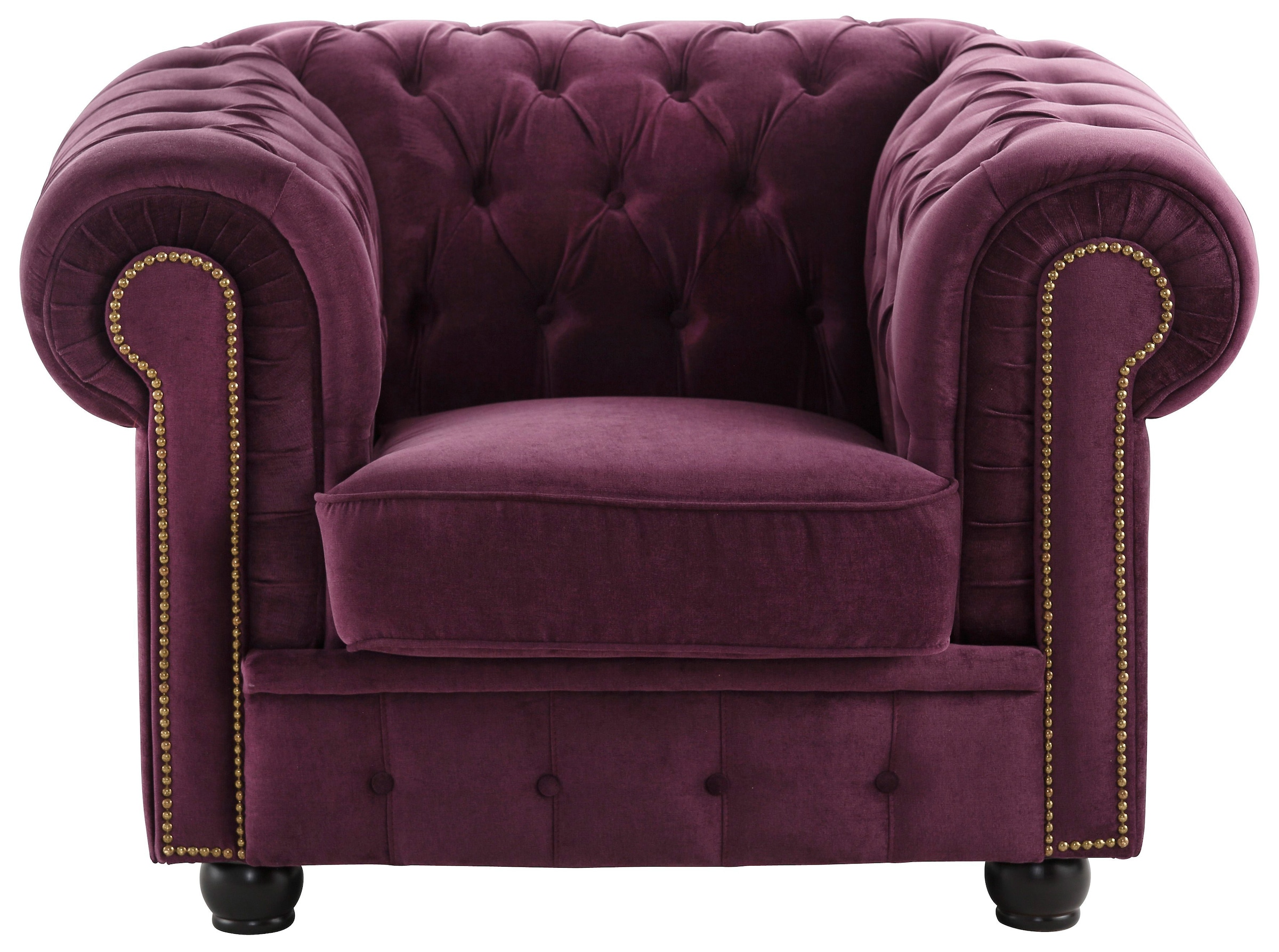 Max Winzer® Chesterfield-Sessel »Rover, Loungesessel«, mit edler Knopfheftung