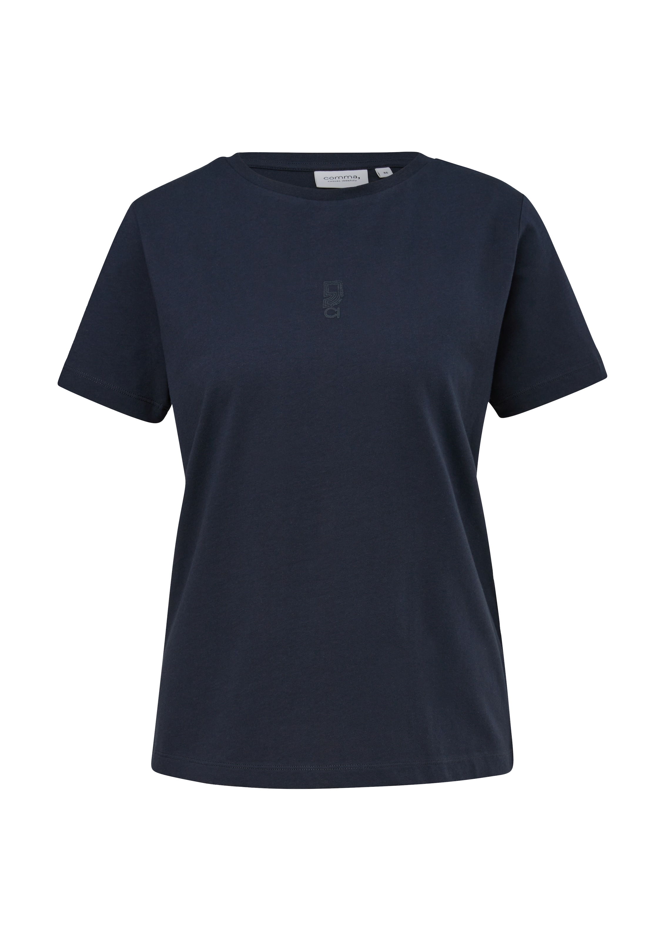 Comma T-Shirt, mit Aufdruck auf der Brust