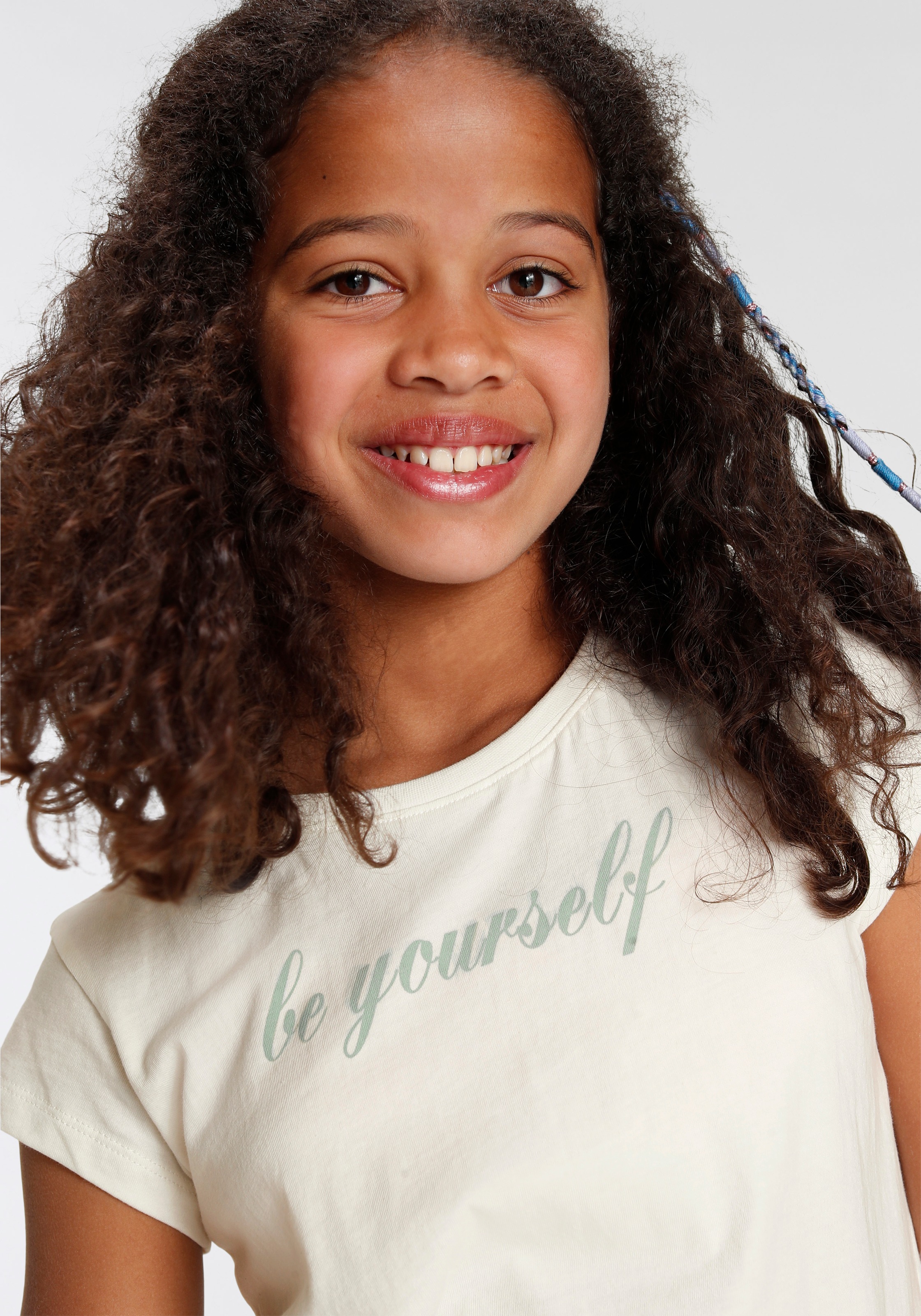 KIDSWORLD Shirt & Shorts »be yourself«, (Set, 2 tlg.), Sommer/Beach Outfit  bei ♕