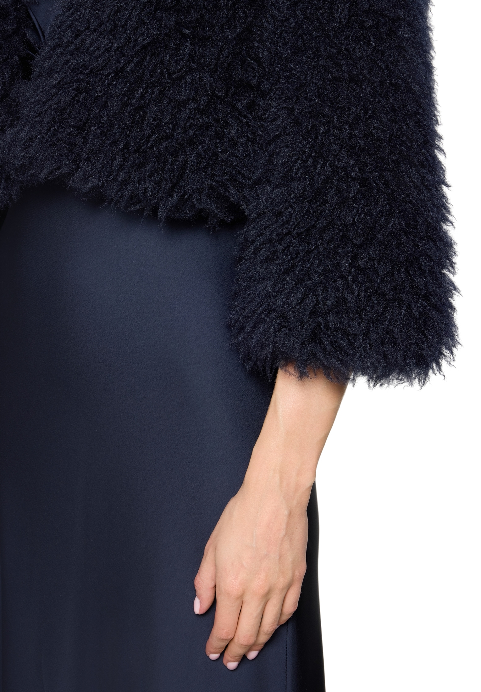 Vera Mont Fellimitatjacke »Kunstfell-Jacke mit Rundhalsausschnitt«