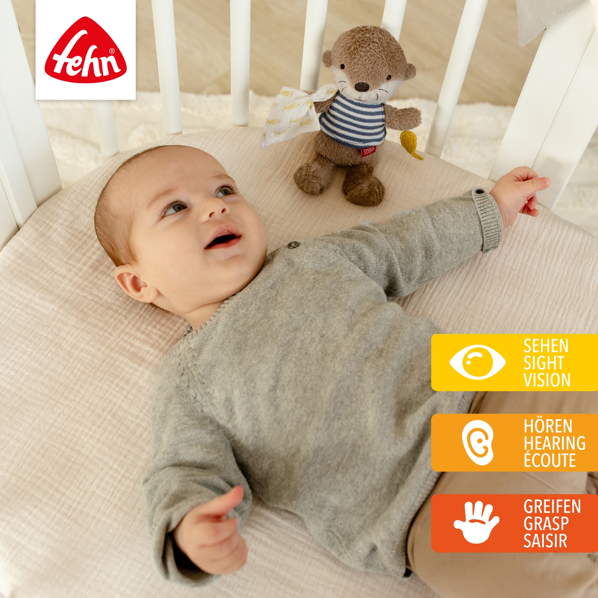 Fehn Kuscheltier »Otter Theo, Bean Bag Otter«