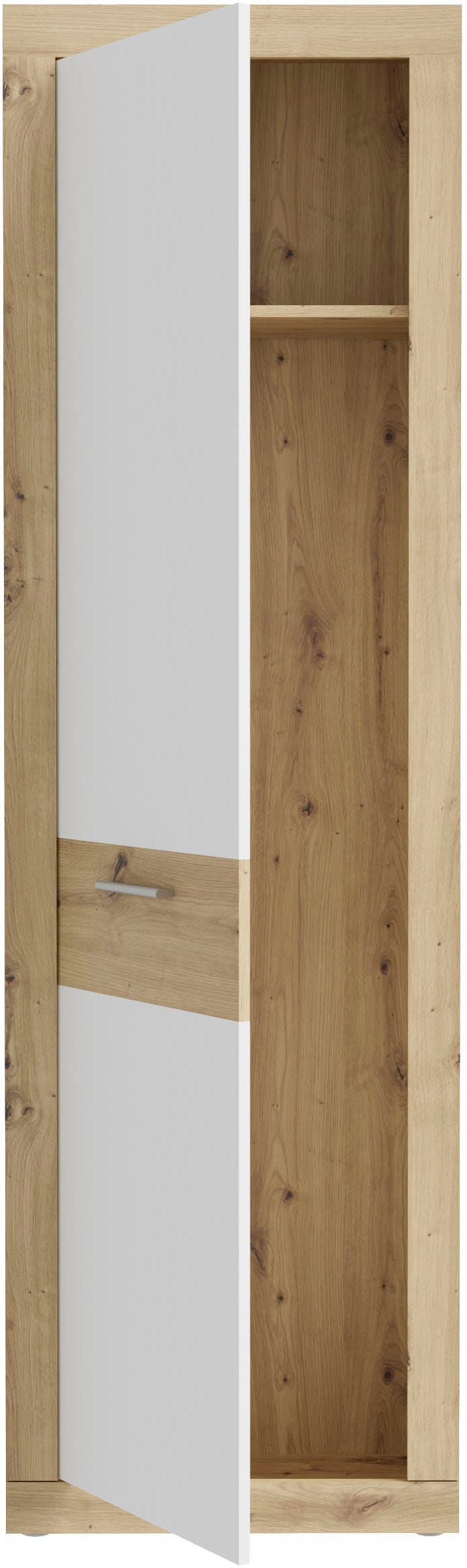 FORTE Garderobenschrank »Baccio«, (B/H/T ca. 58,3x33,81x96,8 cm), Garderobenschrank, Rahmenoptik, Keiderstange