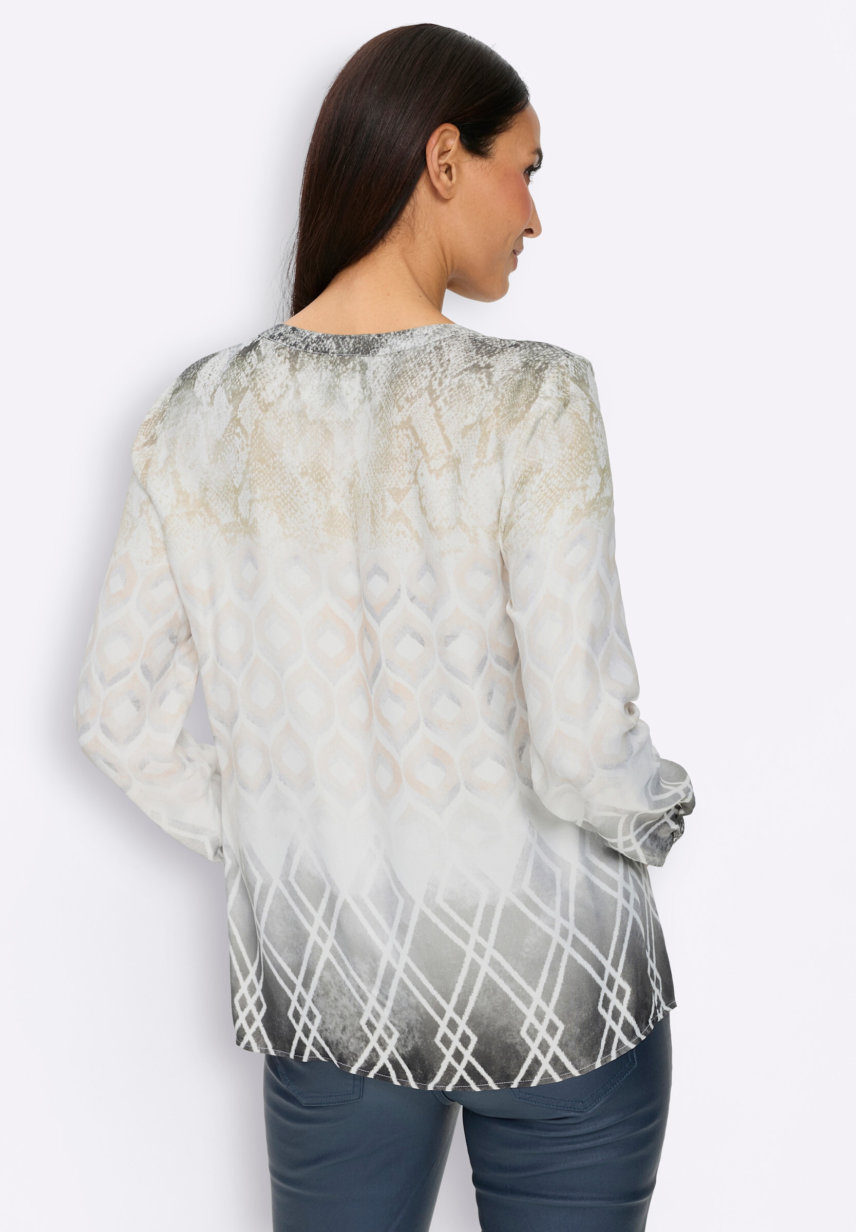 heine Klassische Bluse »Druckbluse Schlupfbluse mit Druck-Dessin«