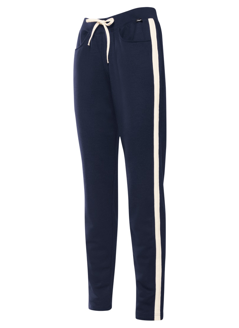 Trigema Jerseyhose »TRIGEMA Jogginghose mit kontrastfarbigen Akzenten«, (1 tlg.)
