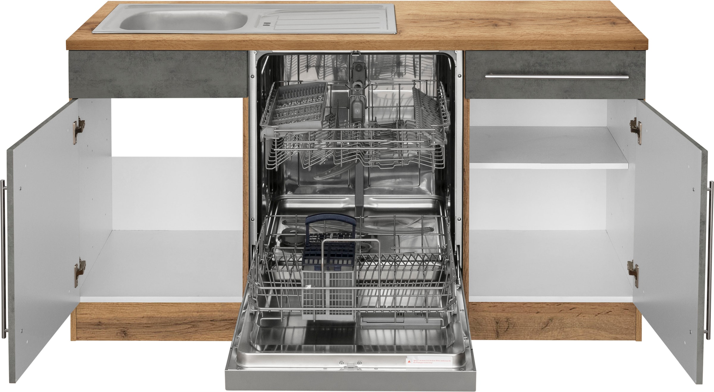 KOCHSTATION Winkelküche »Samos«, mit E-Geräten, Stellbreite 220/220 cm