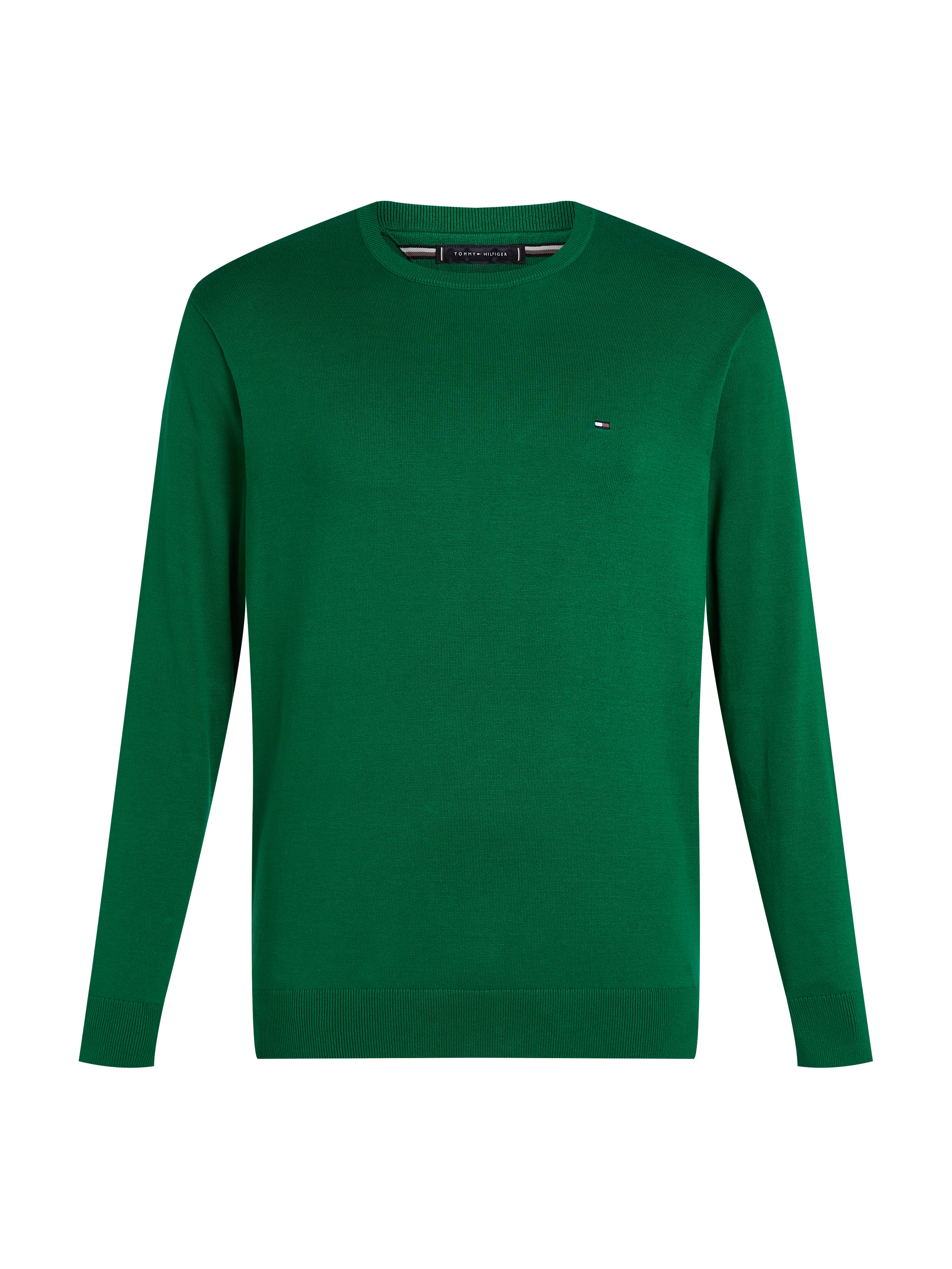 Tommy Hilfiger Big & Tall Rundhalspullover »BT-ESSENTIAL COTTON CREW NECK-B«, in Großen Größen, Logostickerei