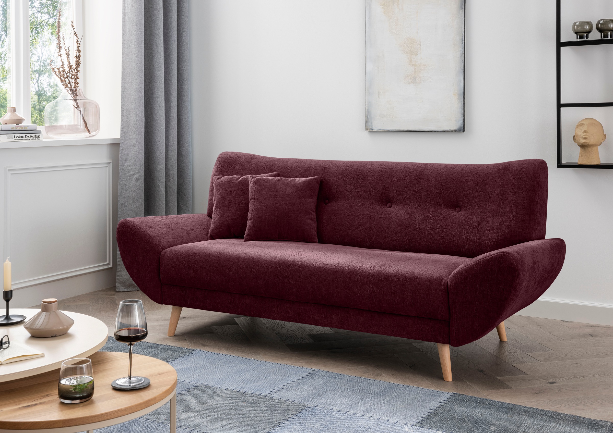 Home affaire Polstergarnitur »Basta« 3-2-1, 3 tlg. tlg.