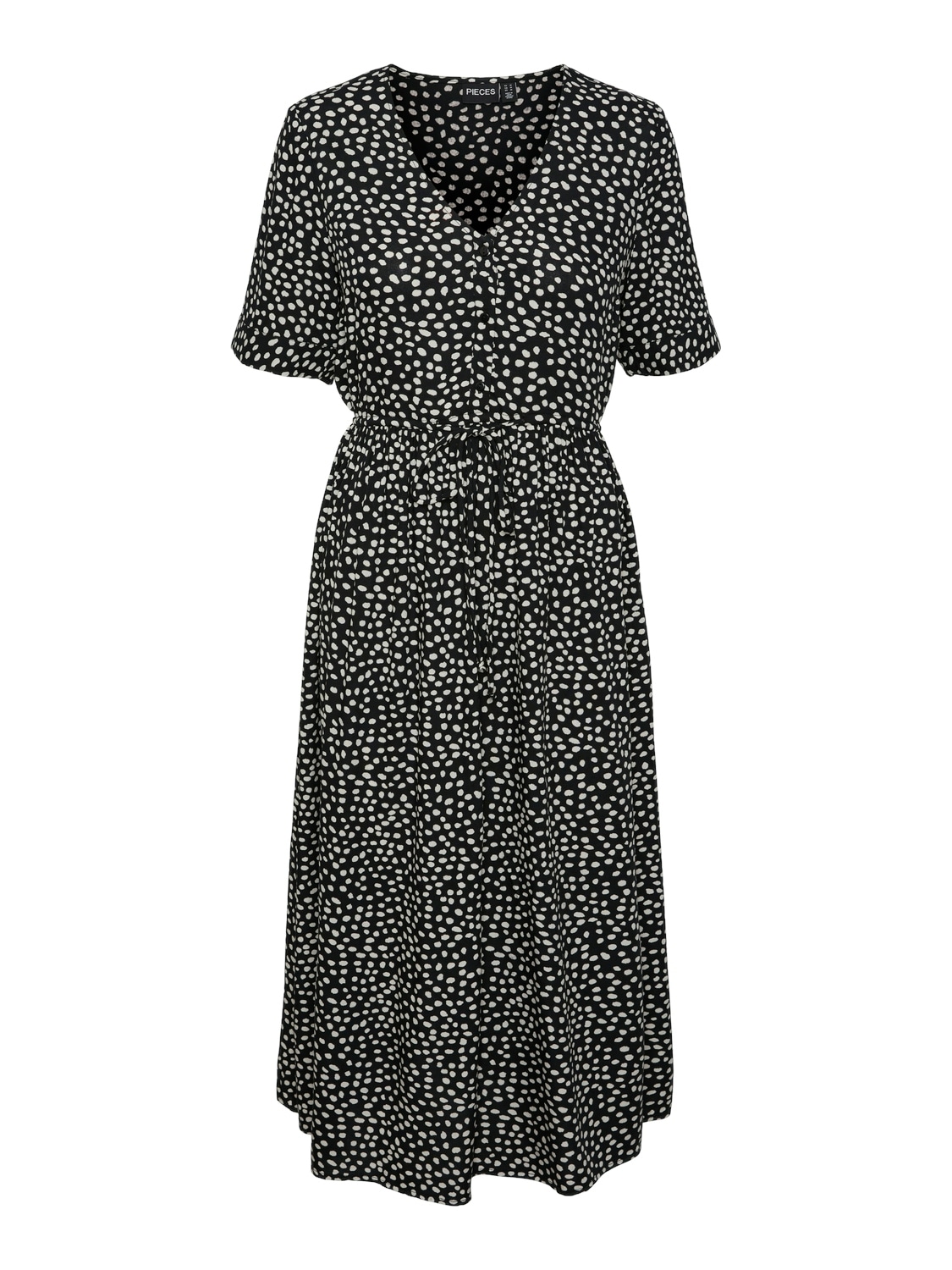 pieces Druckkleid »PCTALA SS STRING TIE MIDI DRESS NOOS BC«