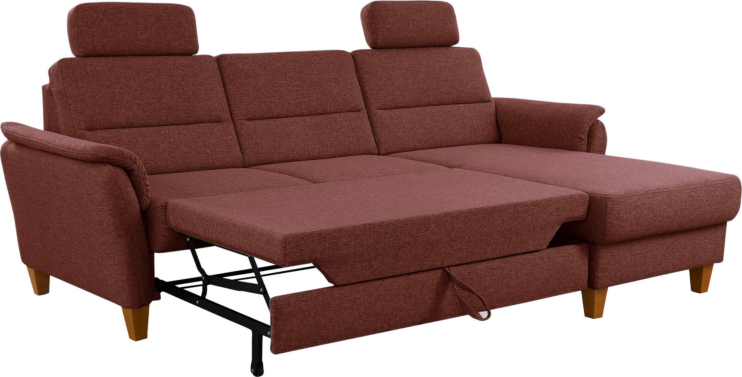 Home affaire Ecksofa »Palmera L-Form, B: 244 cm«, optional Bettfunktion & Bettkasten, Federkern