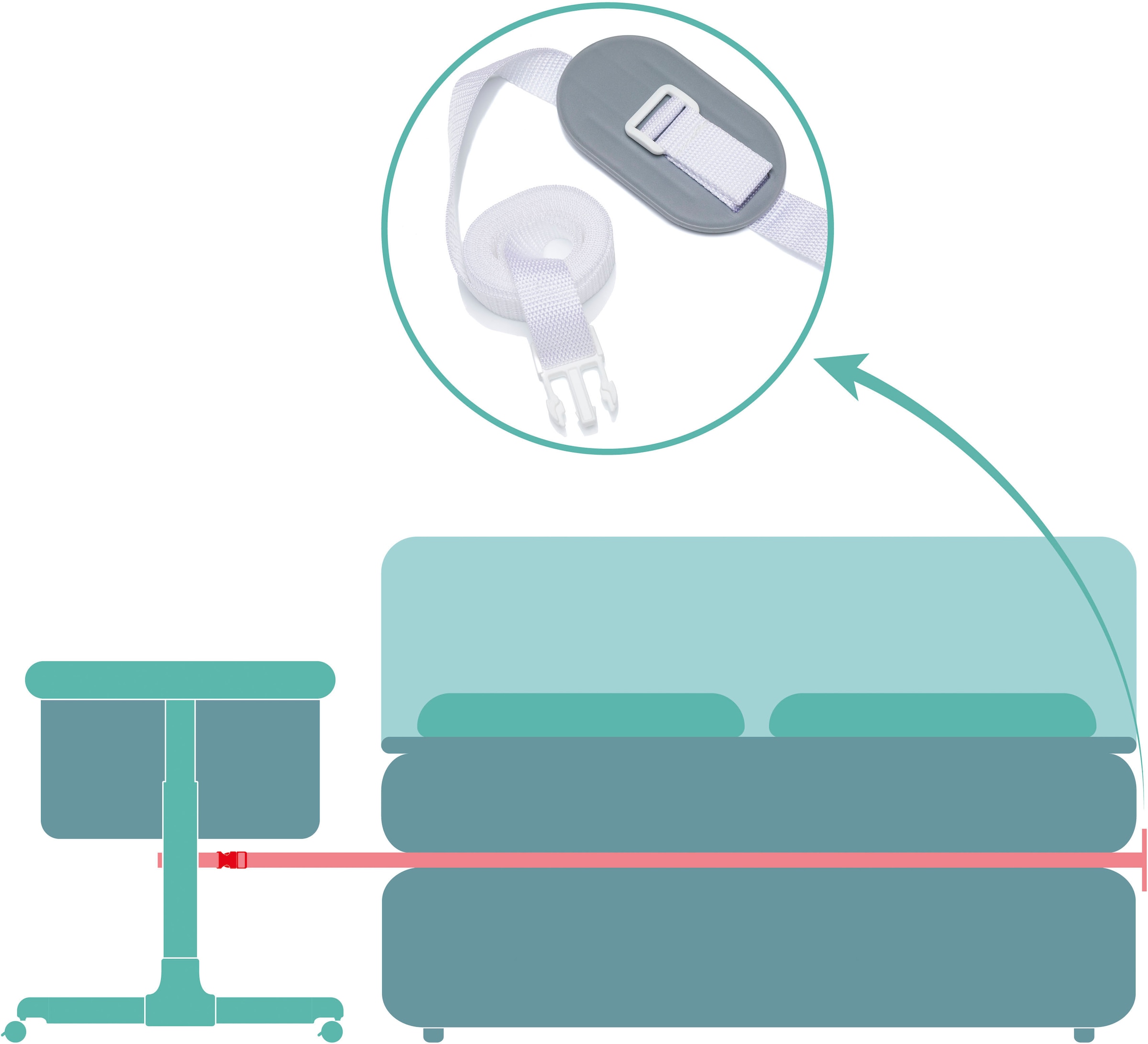 Fillikid Beistellbett »ECO« inkl. Matratze