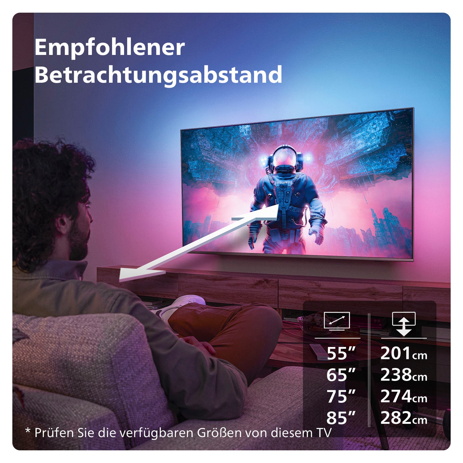 Philips Mini-LED-Fernseher »55PML9009/12«, 4K Ultra HD, Smart-TV