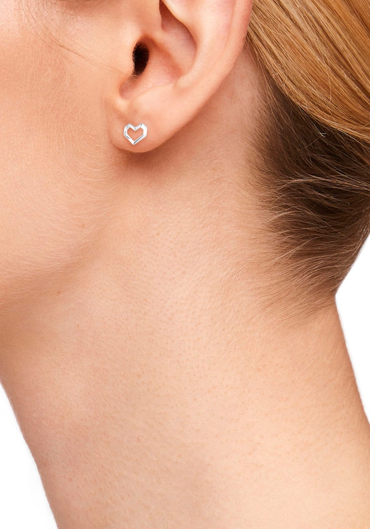 s.Oliver Paar Ohrstecker »Herz, 2036856«, mit Zirkonia (synth.)