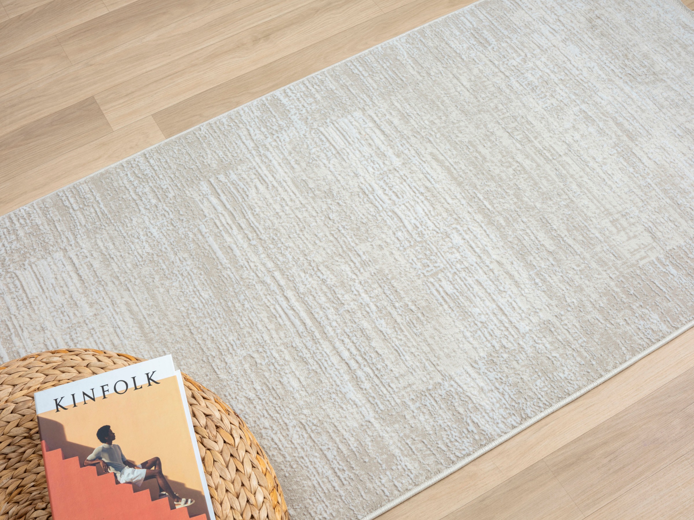 Myflair Möbel & Accessoires Teppich »My Heaven Lagerräumung«, rechteckig, 10 mm Höhe, Kurzflor, Scandi-Look, besonders weich durch Microfaser, mit Fransen
