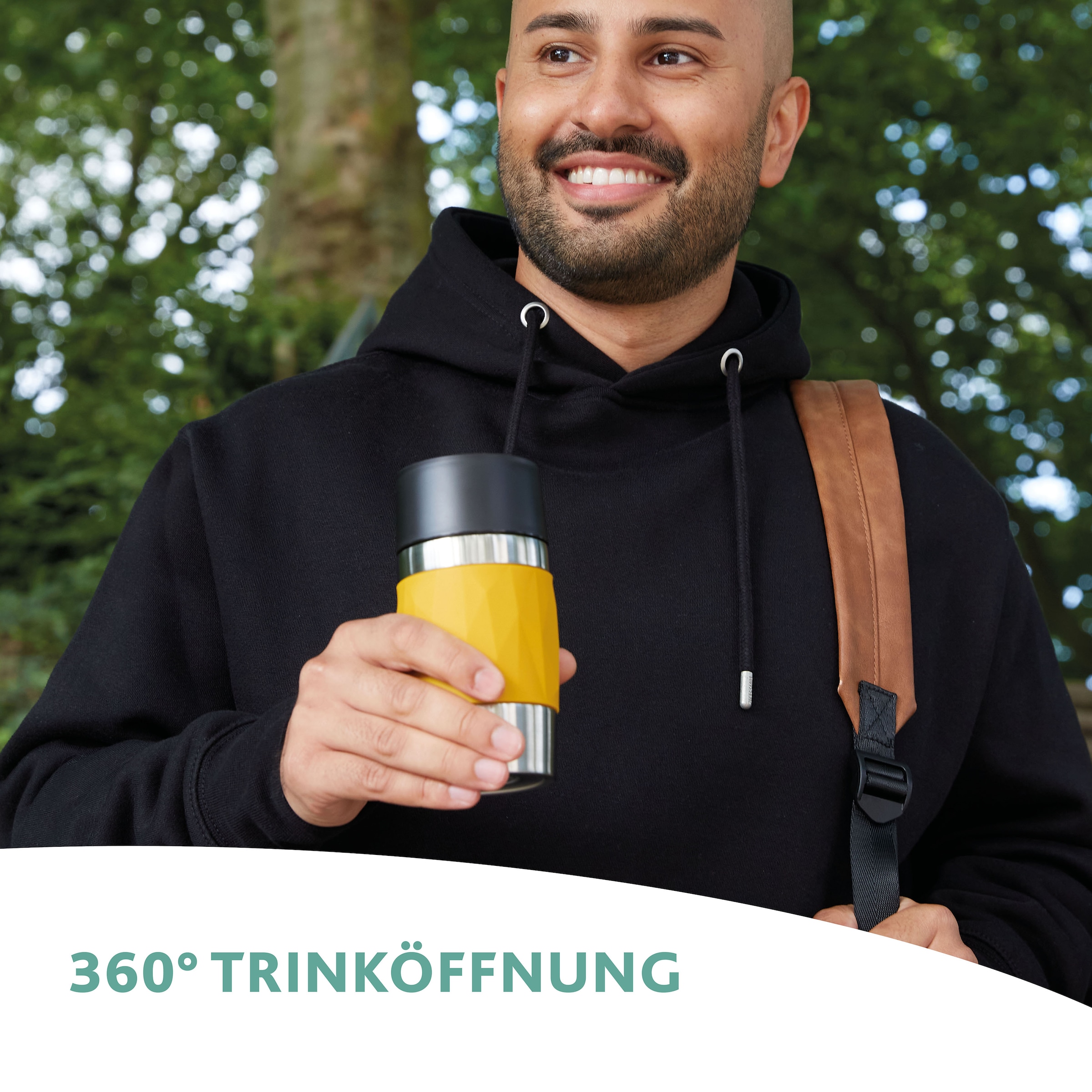Emsa Thermobecher »Travel Mug Compact«, 0,3L, Edelstahl, 3h warm/6h kalt, 360°Trinköffnung, spülmaschinenfest