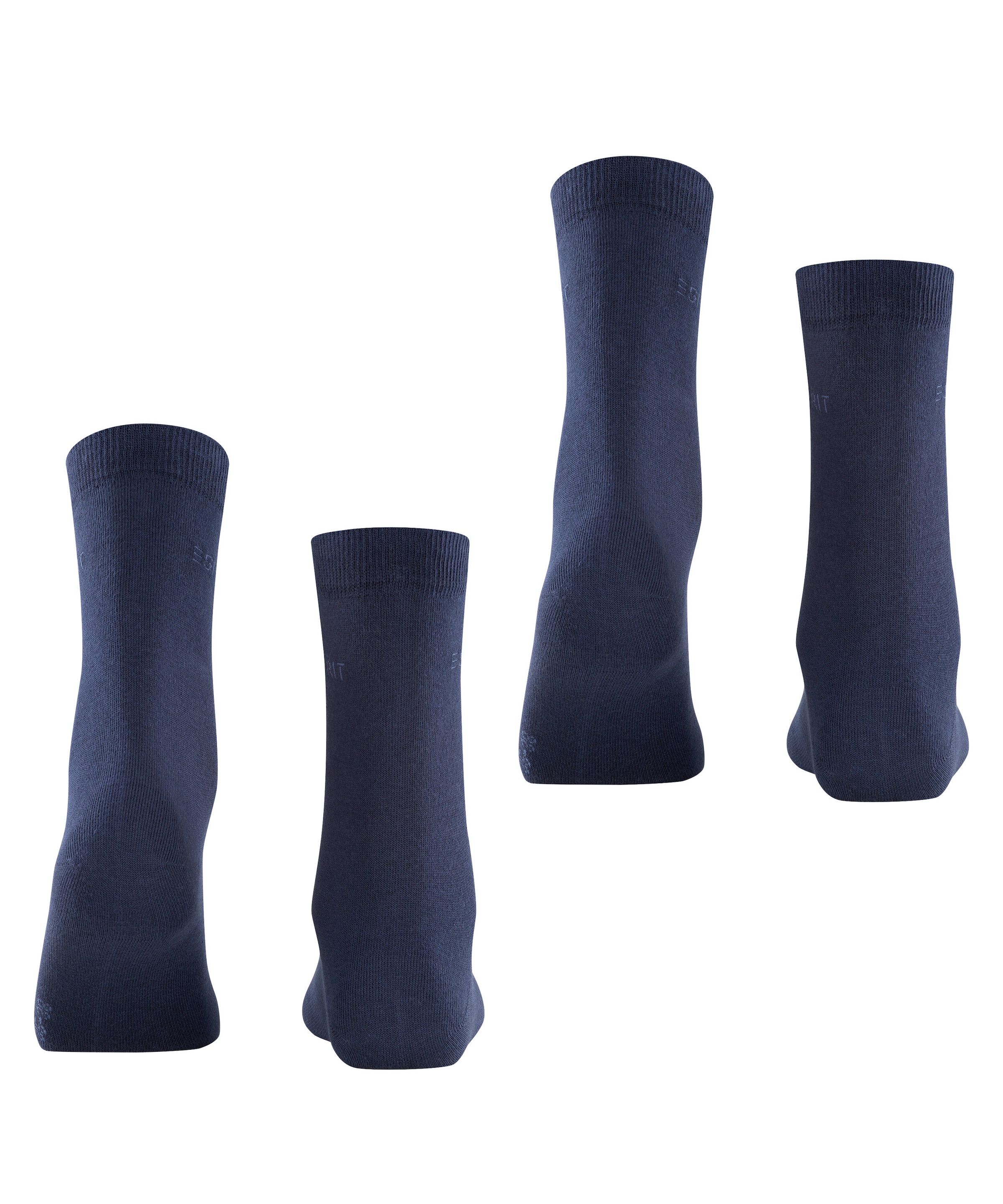Esprit Socken »Uni« 2 Paar, 2 Paar tlg. aus elastischem Material, atmungsaktiv, weich, hautfreundlich