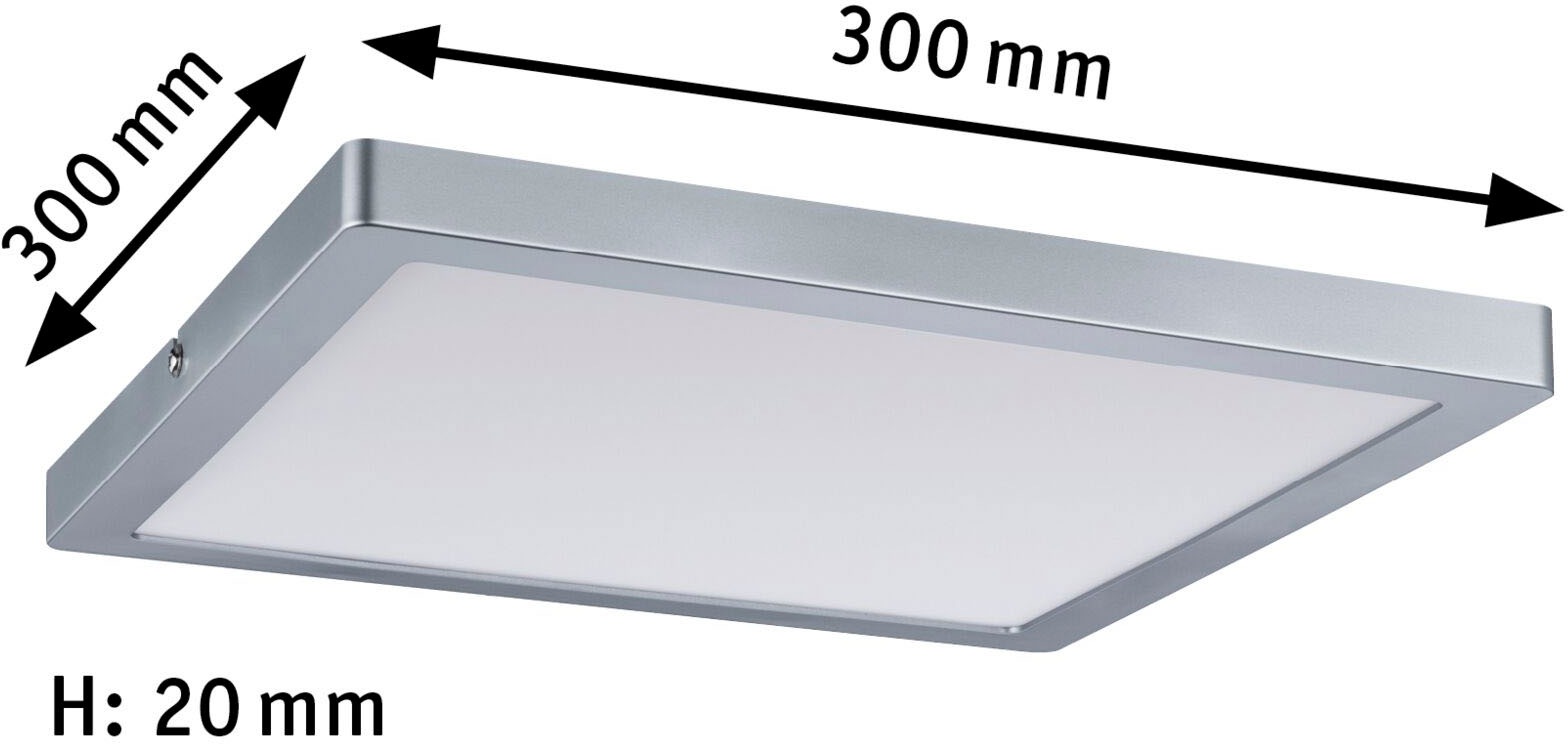 Paulmann LED Panel »Atria eckig 300x300mm 16,5W 4.000K Chrom matt«, 1 flammig, Atria eckig 300x300mm 16,5W 4.000K Chrom matt