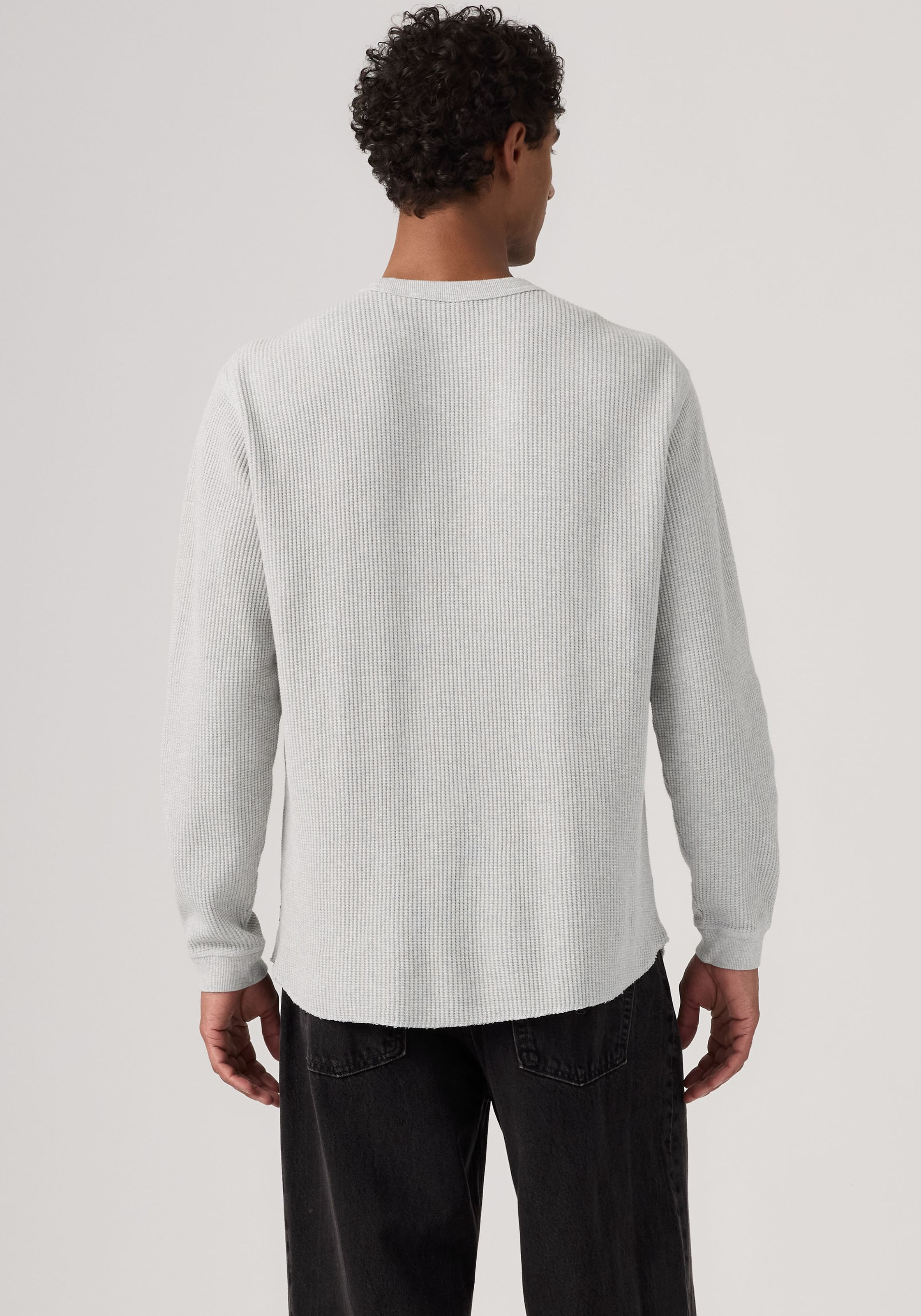 Levi's® Langarmshirt Waffelstrukturmuster