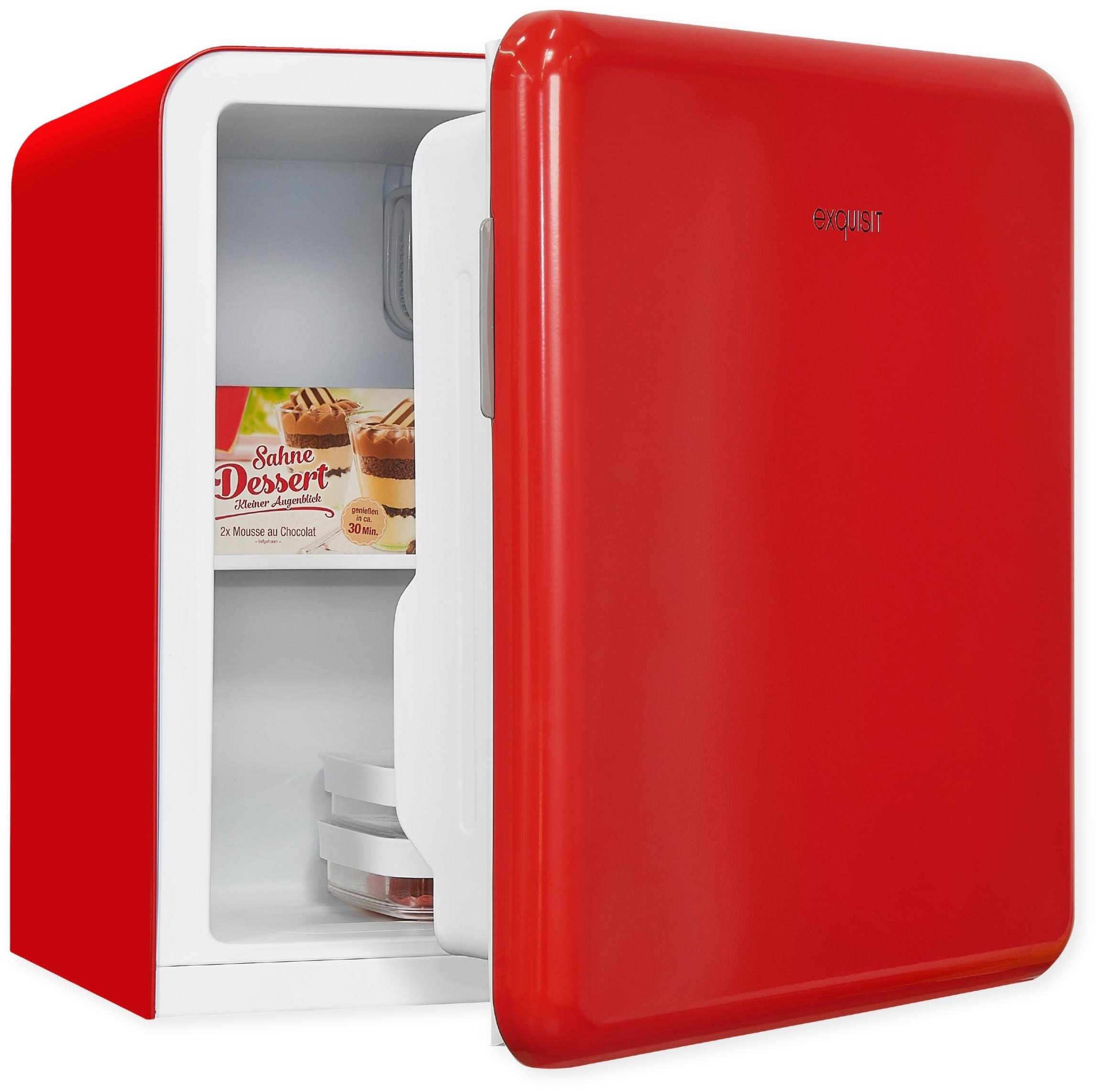 exquisit Kühlschrank »CKB45-0-031F rot«