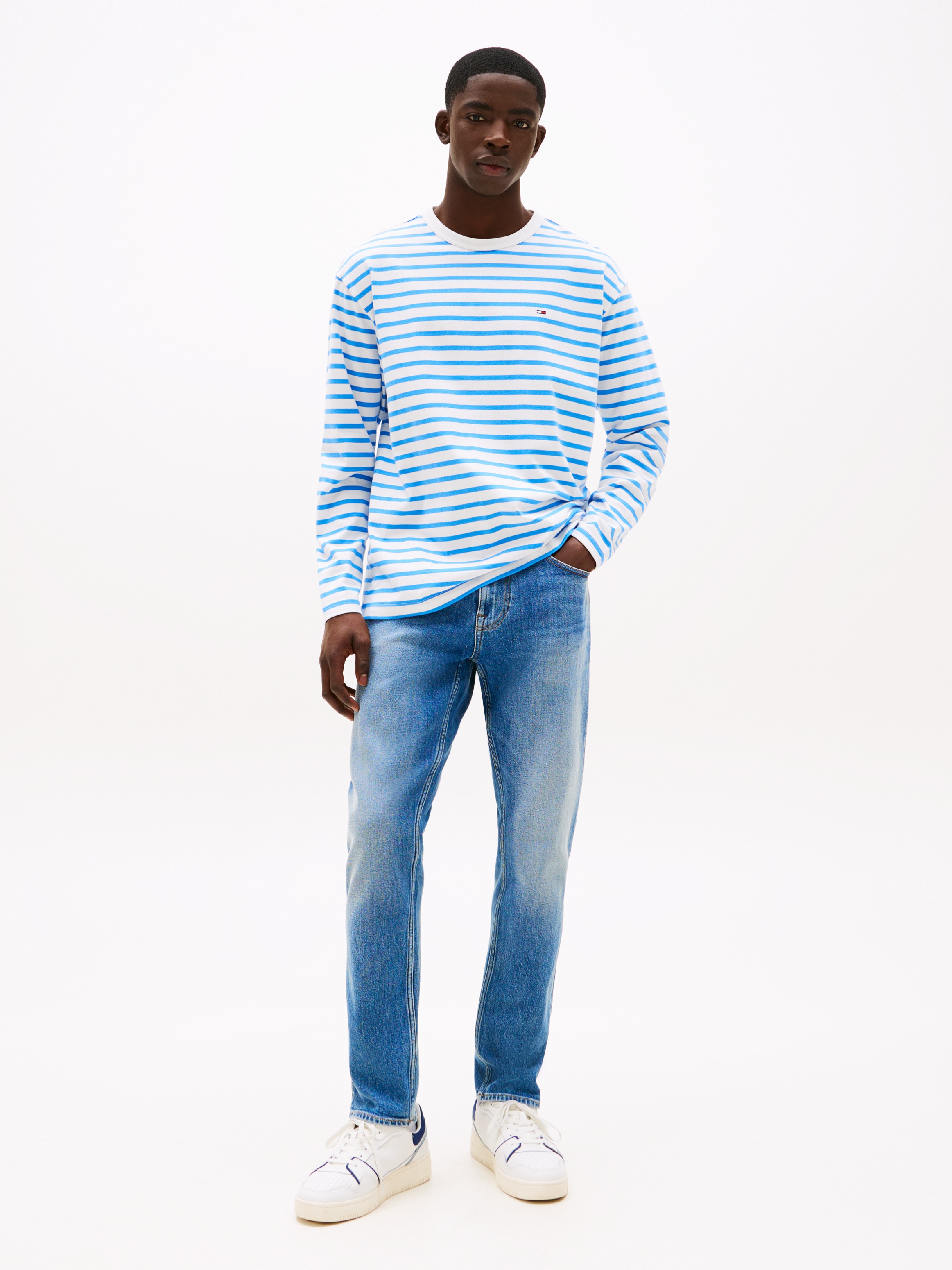 Tommy Jeans Slim-fit-Jeans »Austin Slim Tapered«, Mit Gürtelschlaufen
