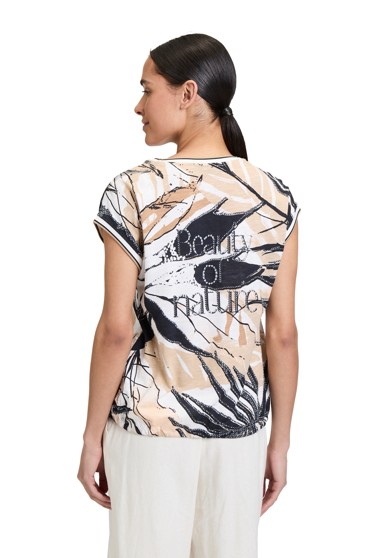 Betty Barclay Kurzarmshirt »Printshirt mit Tunnelzug«