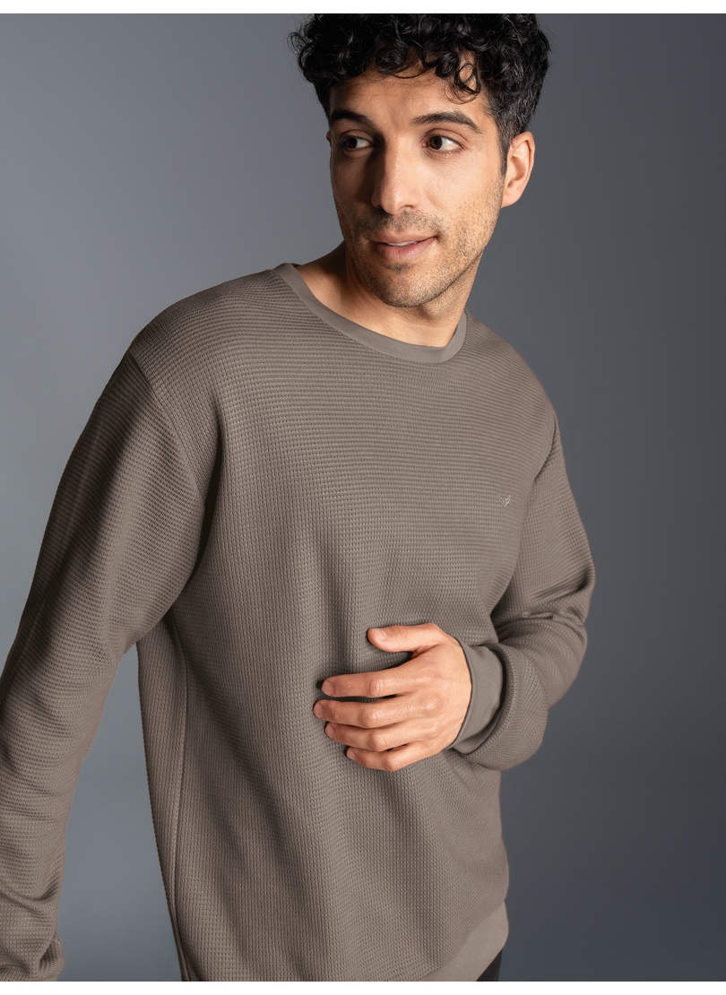 Trigema Sweatshirt »TRIGEMA Sweatshirt in Waffeloptik«
