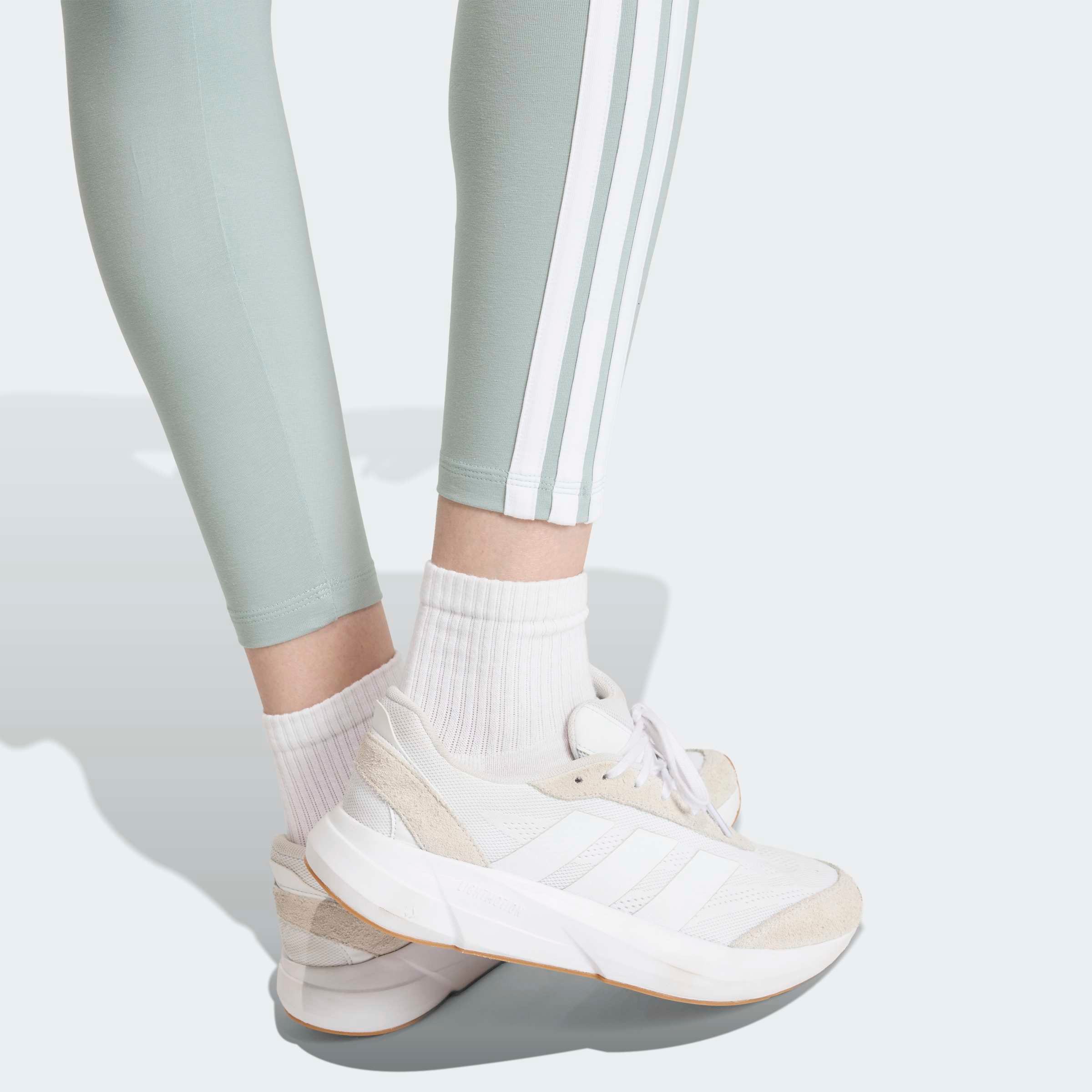 adidas Sportswear Trainingstights »ESSENTIALS 3-STREIFEN COTTON«  sportlicher Look mit 3-Streifen, aus Baumwolle und Elasthan