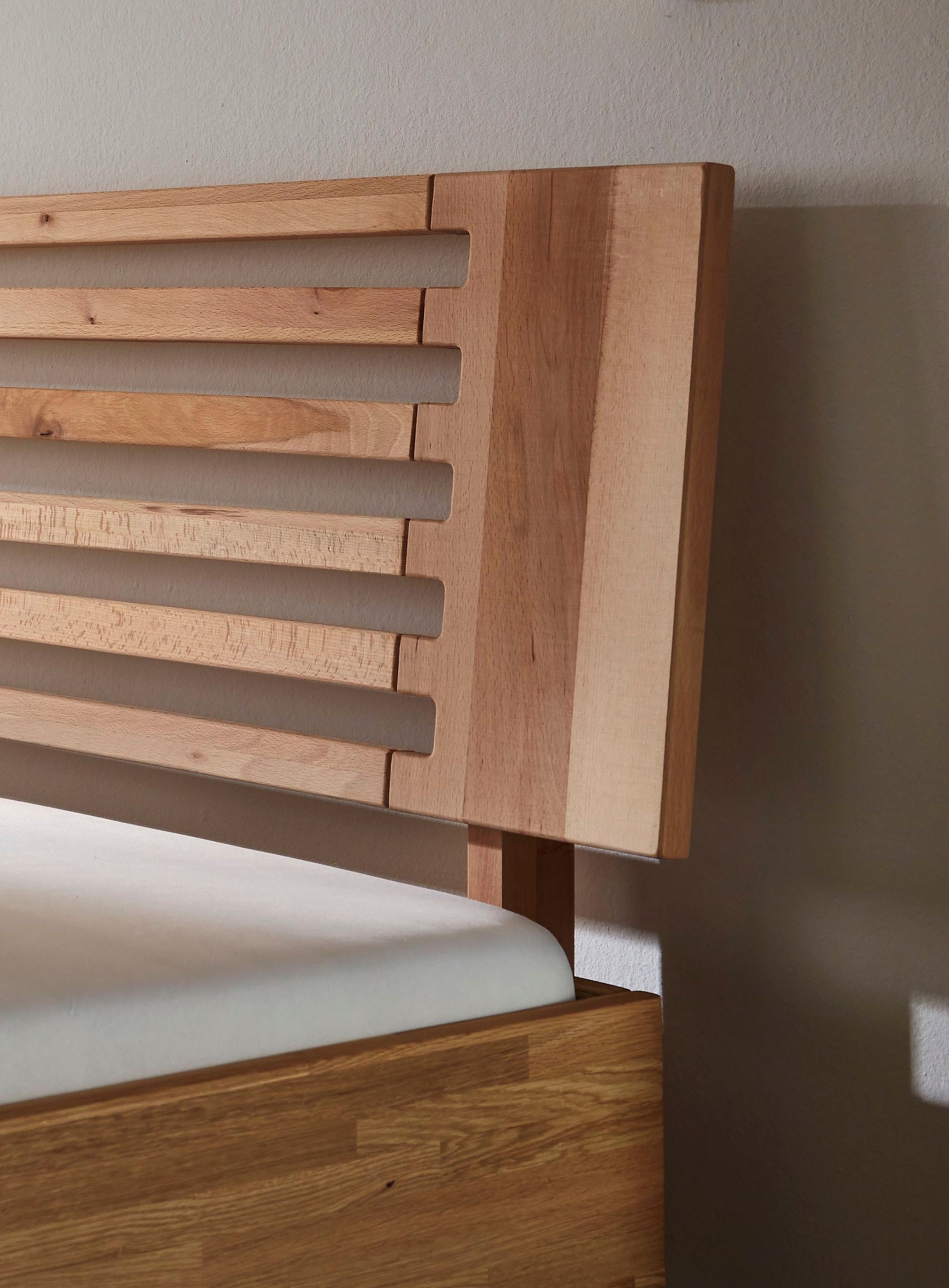 Home affaire Massivholzbett »Chavot III« wahlweise in Kernbuche oder Wildeiche erhältlich