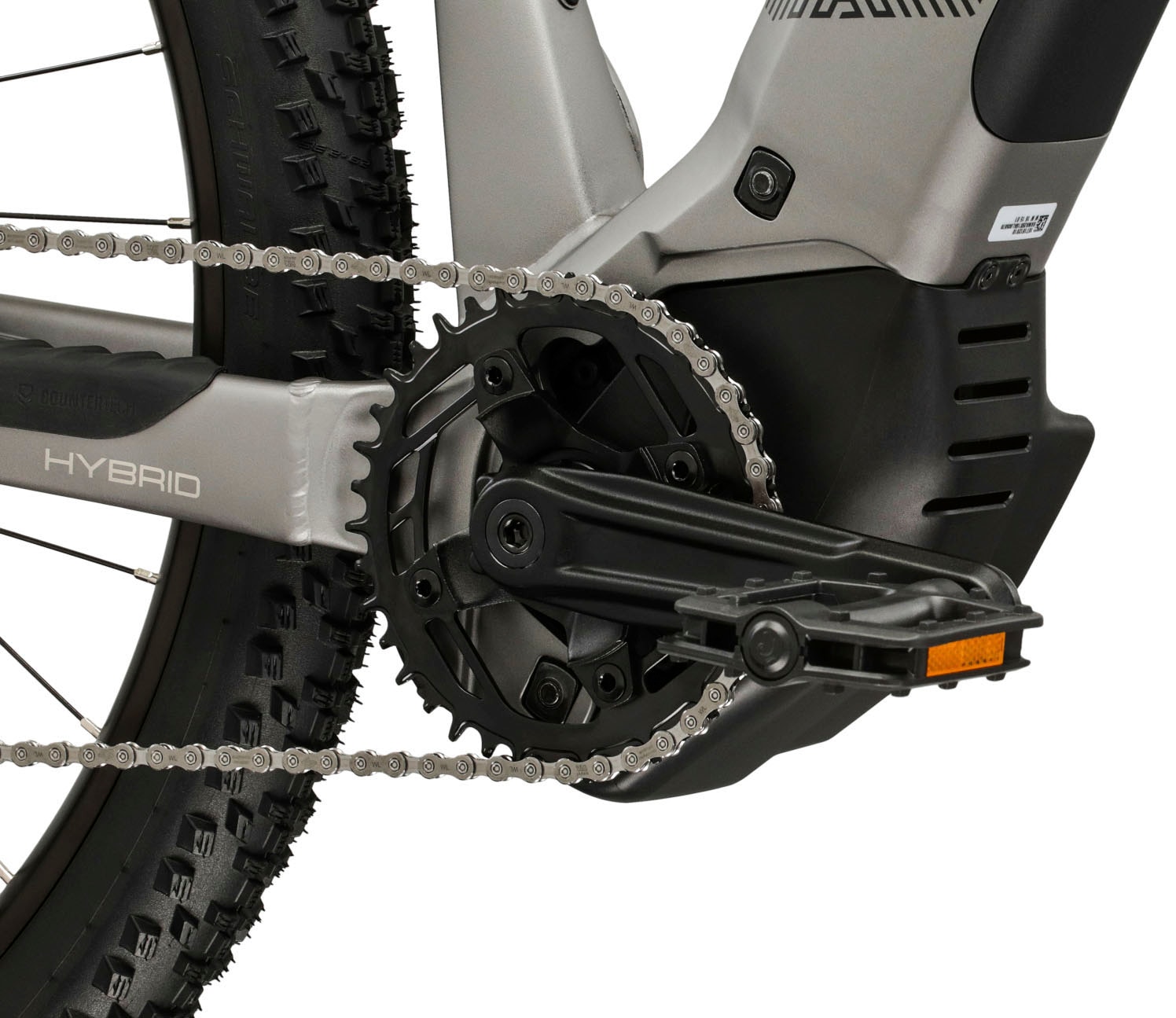 Kross »Influx Hybrid 2.0 16,7Ah / 600 Wh 29 Zoll silber 9 Gänge 2026« 9 Gang Shimano CUES U4000 Schaltwerk Kettenschaltung Mittelmotor 250 W