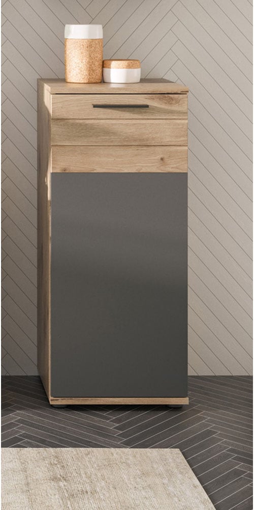 welltime Unterschrank »Riga, Breite 37 cm, 1 Tür (Türanschlag wechselbar), 1 Einlegeboden« Standschrank, Badmöbel, Badschrank, Schrank, Bad, Badezimmer