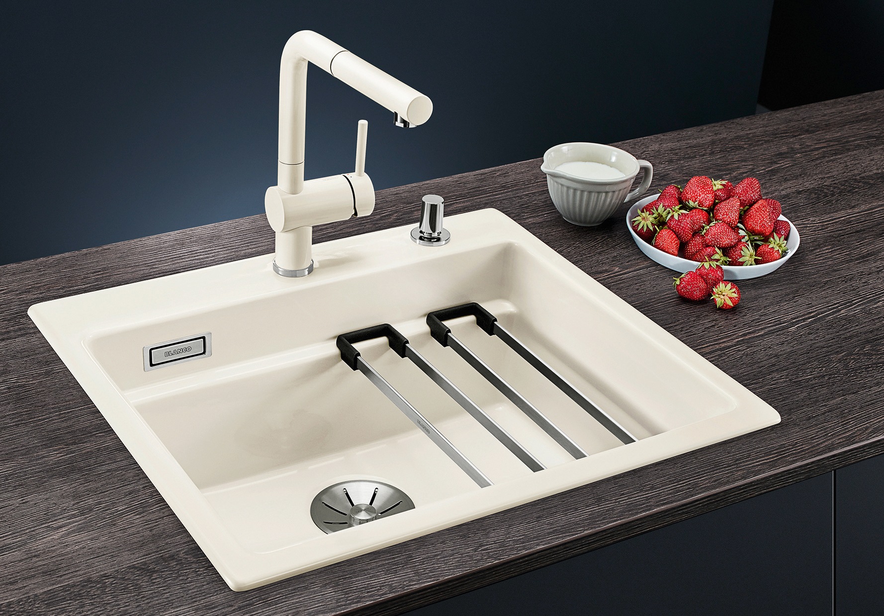 Blanco Küchenspüle »ETAGON 6« 1 Stk. tlg. zum wechselseitigen Einbau geeignet, inklusive 2 ETAGON-Schienen