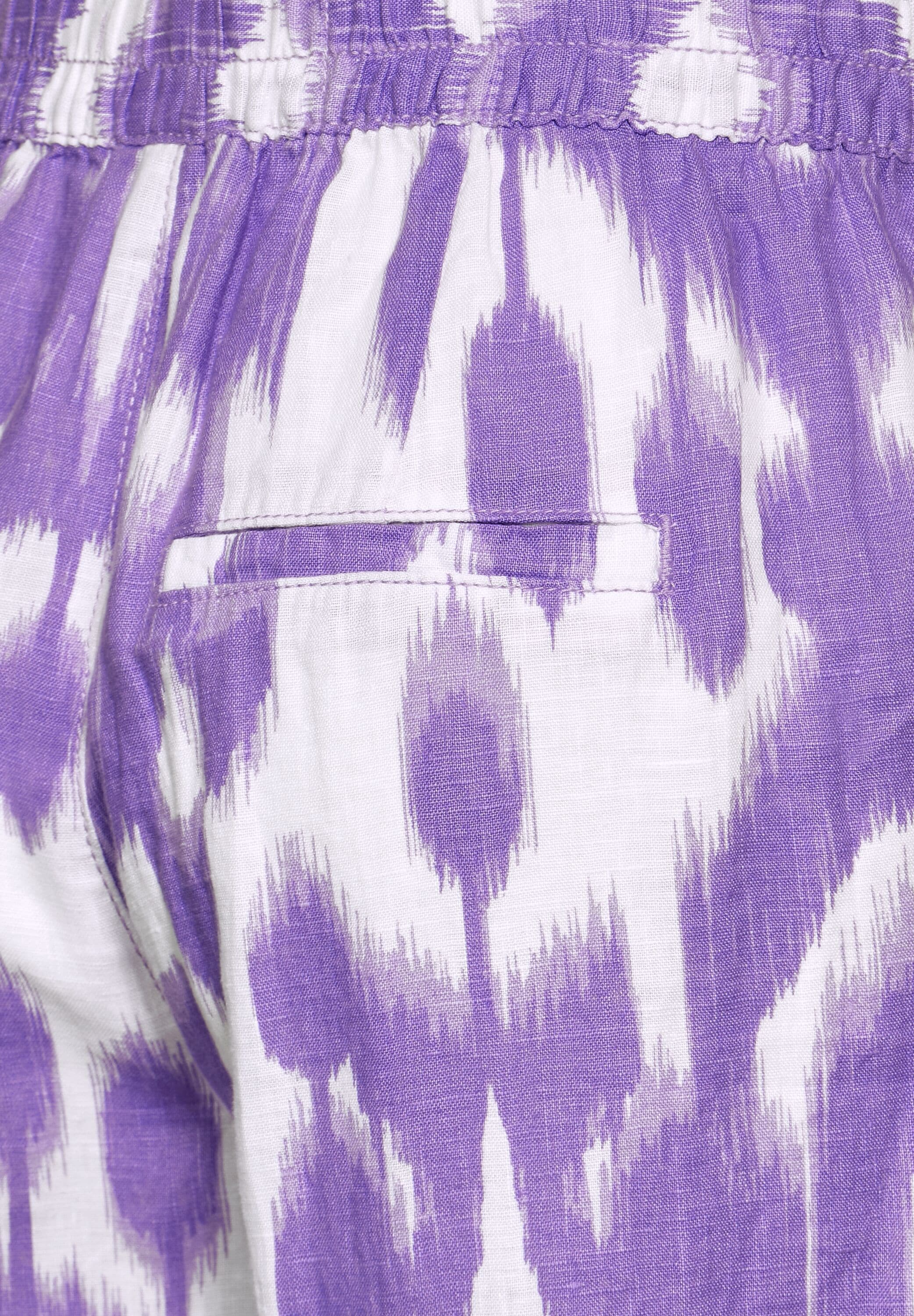 STREET ONE Leinenhose, mit Ikat Muster