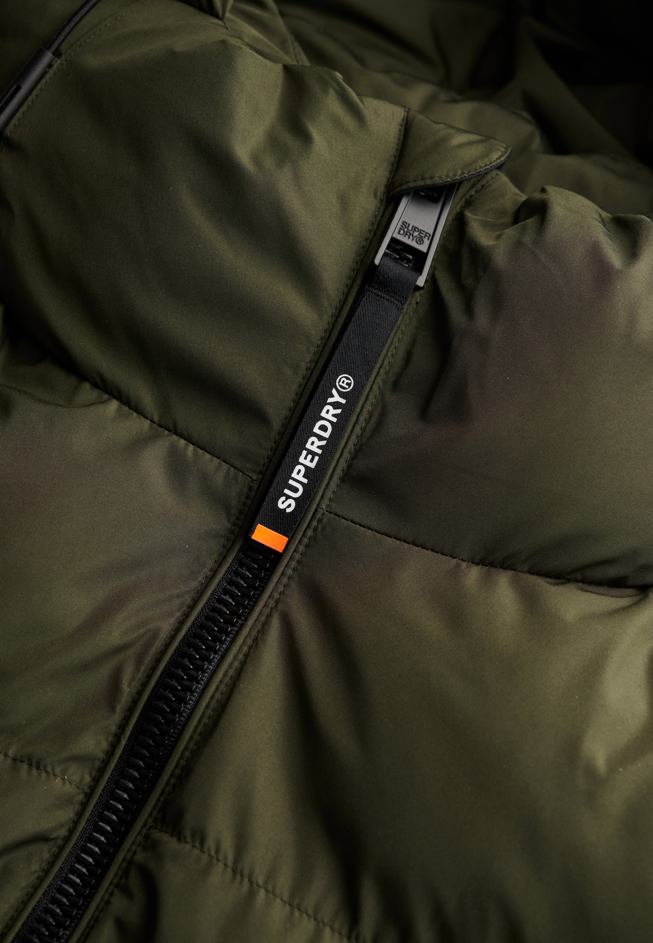 Superdry Steppjacke »HOODED SPORTS PUFFER JACKET«, mit Kapuze
