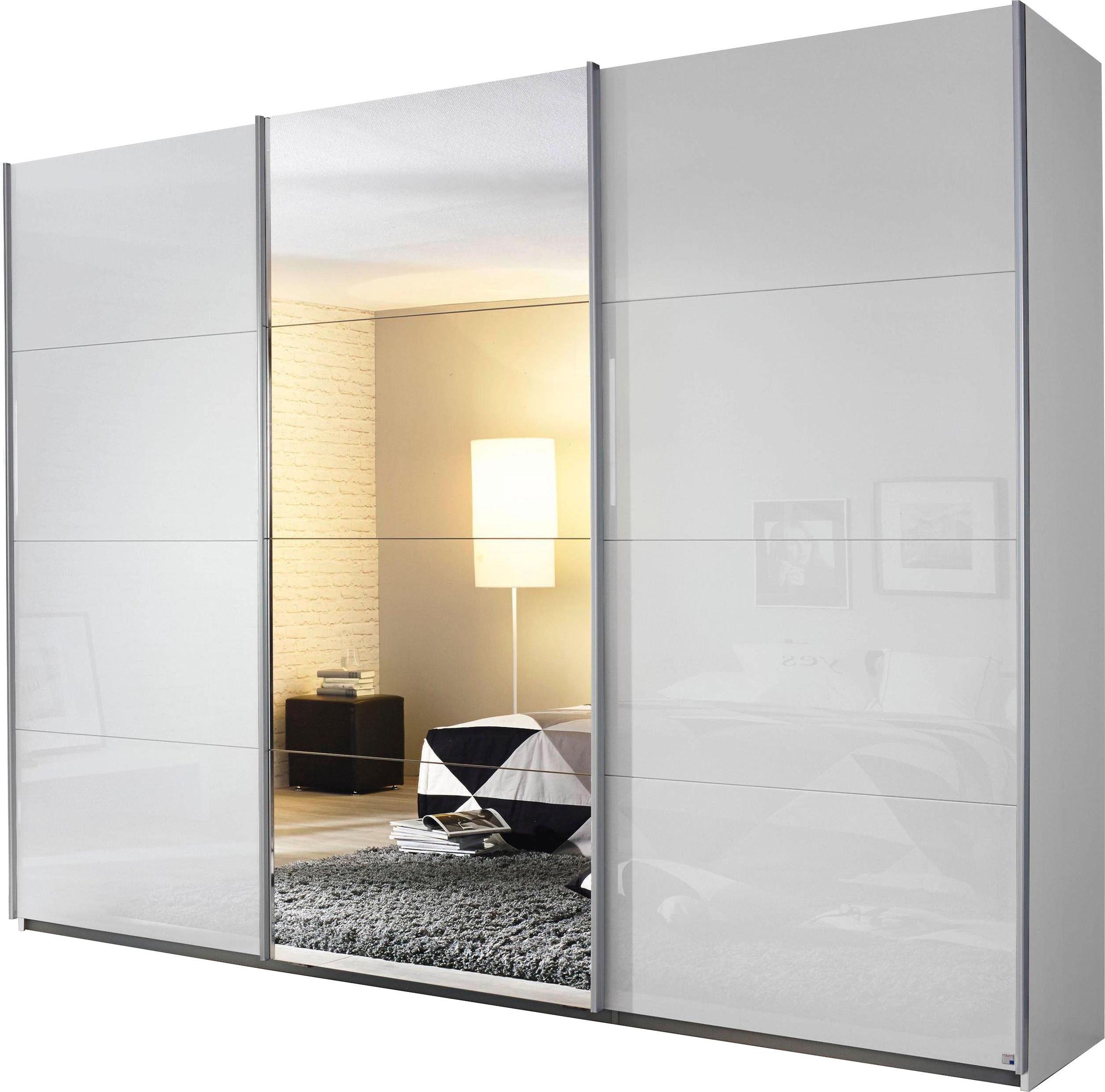 rauch Schwebetürenschrank "Kleiderschrank Schrank Garderobe Wäscheschrank Ankleide KULMBACH" Breiten 271/360 cm Höhen 210/230 cm, inkl. Schubkasteneinsatz und extra Einlegeböden MADE IN GERMANY