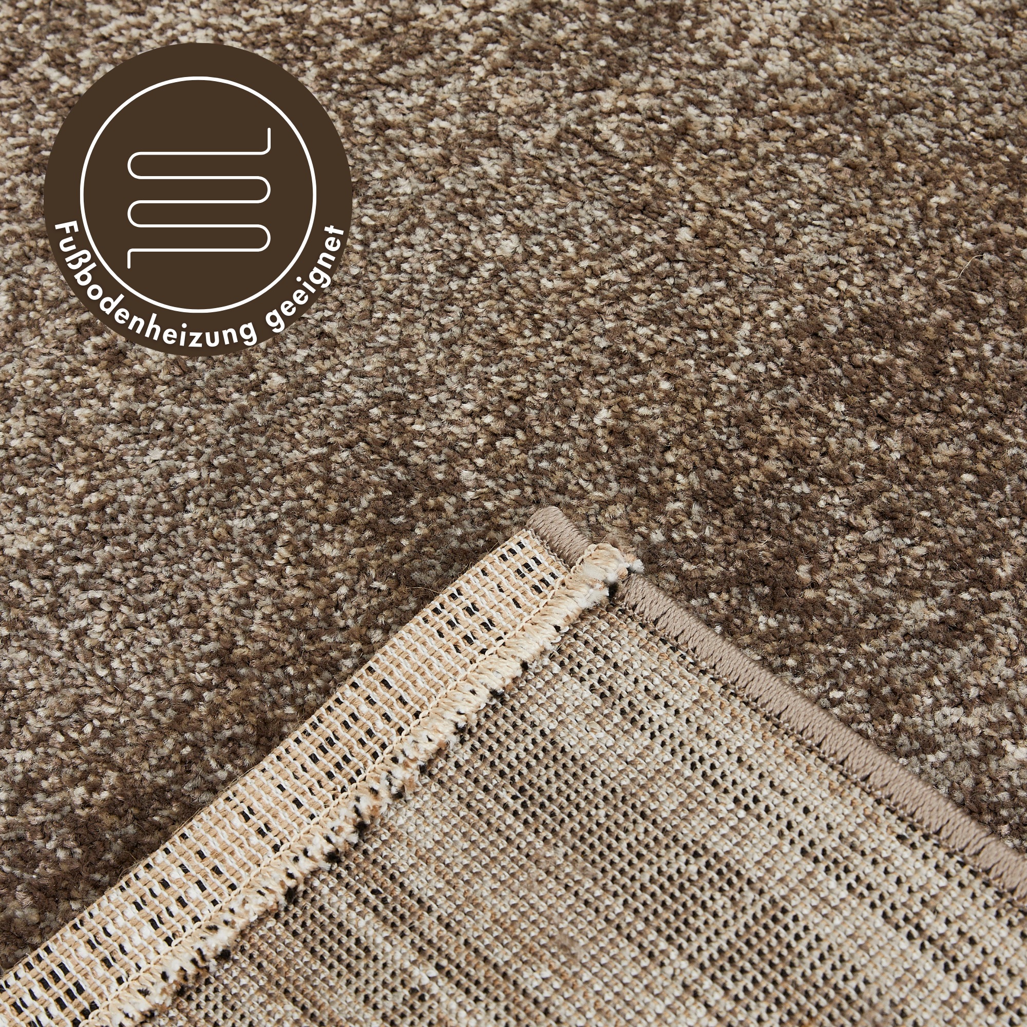 Andiamo Teppich »Luna«, rechteckig, 7 mm Höhe, Kurzflor, modernes Design, meliert
