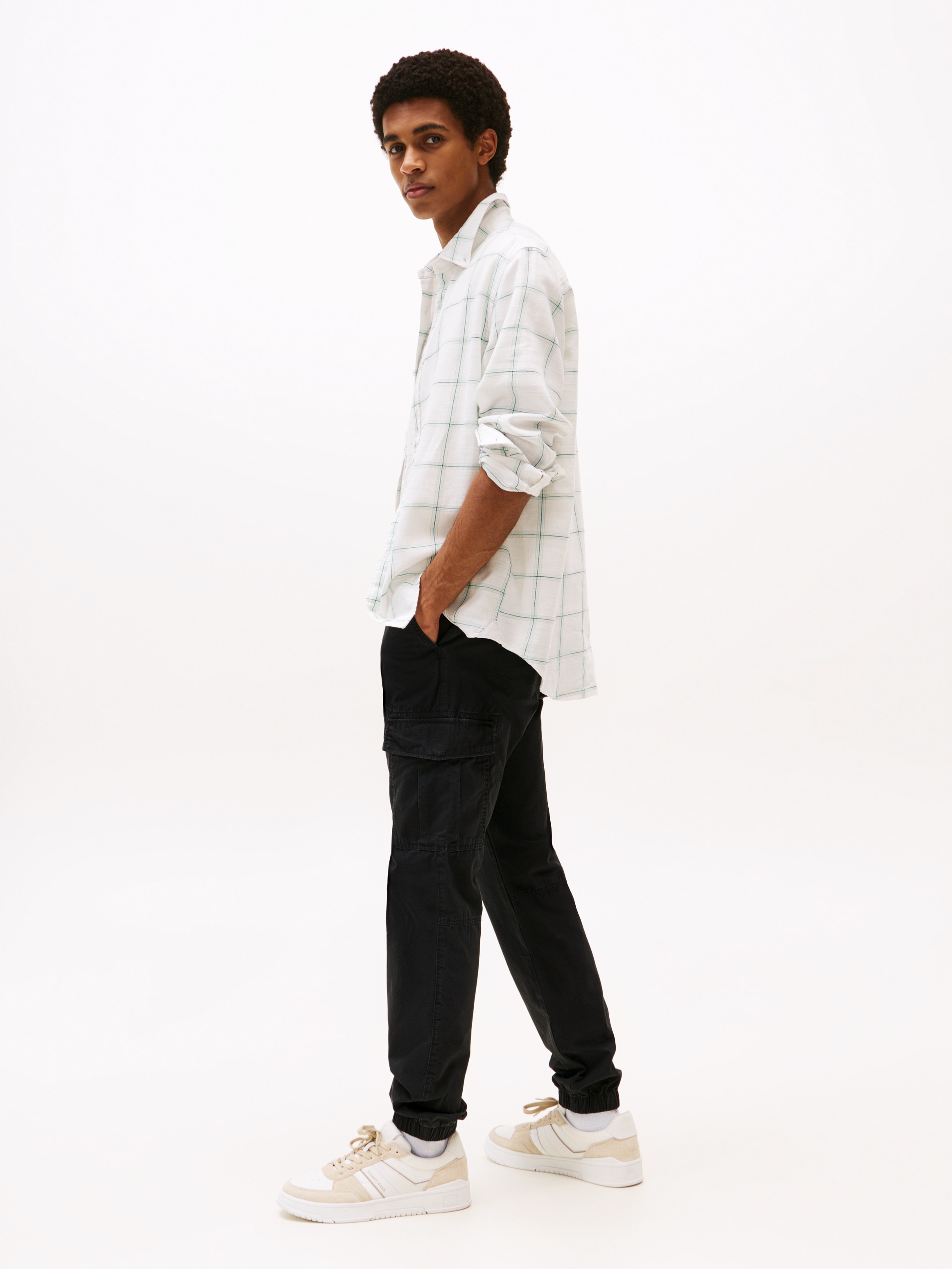 Tommy Jeans Cargohose »TJM AUSTIN RIPSTOP CARGO«, Mit Gürtelschlaufen