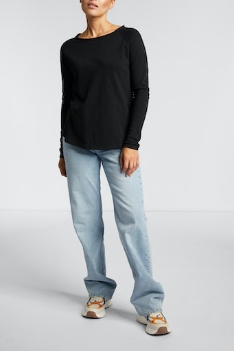 RICHROYAL Langarmshirt »2409 O HJ LS«, mit offener Ausschnittkante und Saum