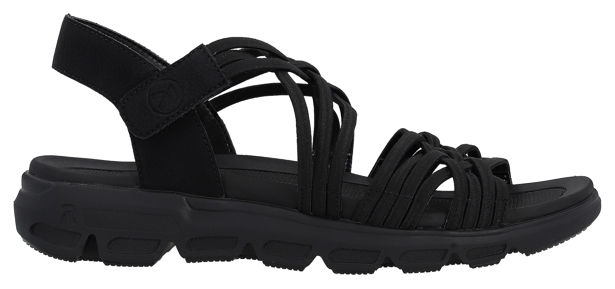 Rieker EVOLUTION Sandale, Sommerschuh, Sandalette, mit Stretchriemchen und Klettverschluss