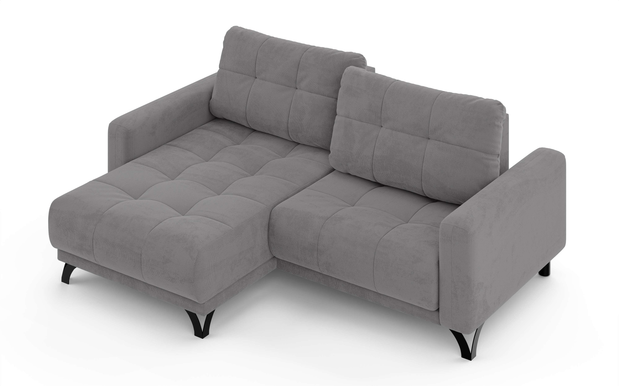 INOSIGN Ecksofa »FAIRVIEW mit verstellbaren Rückenlehne, Maße B/T/H: 234/174/93 cm«, L-Form mit Wellenunterfederung, Recamiere beidseitig montierbar