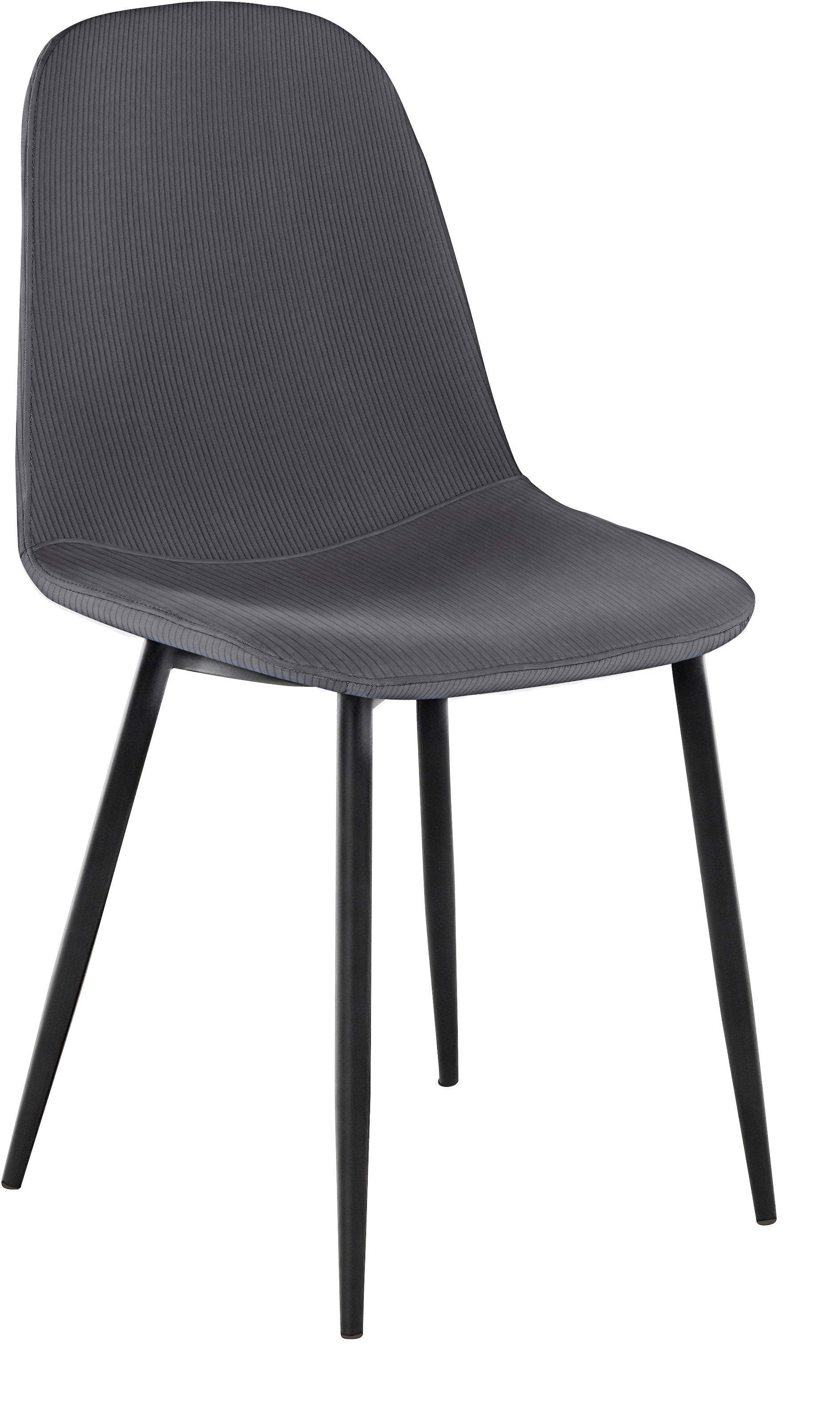 INOSIGN Esszimmerstuhl »Miller«, (Set), 2 St., Feincord, Beine Metall, Küchenstuhl Cord Bezug
