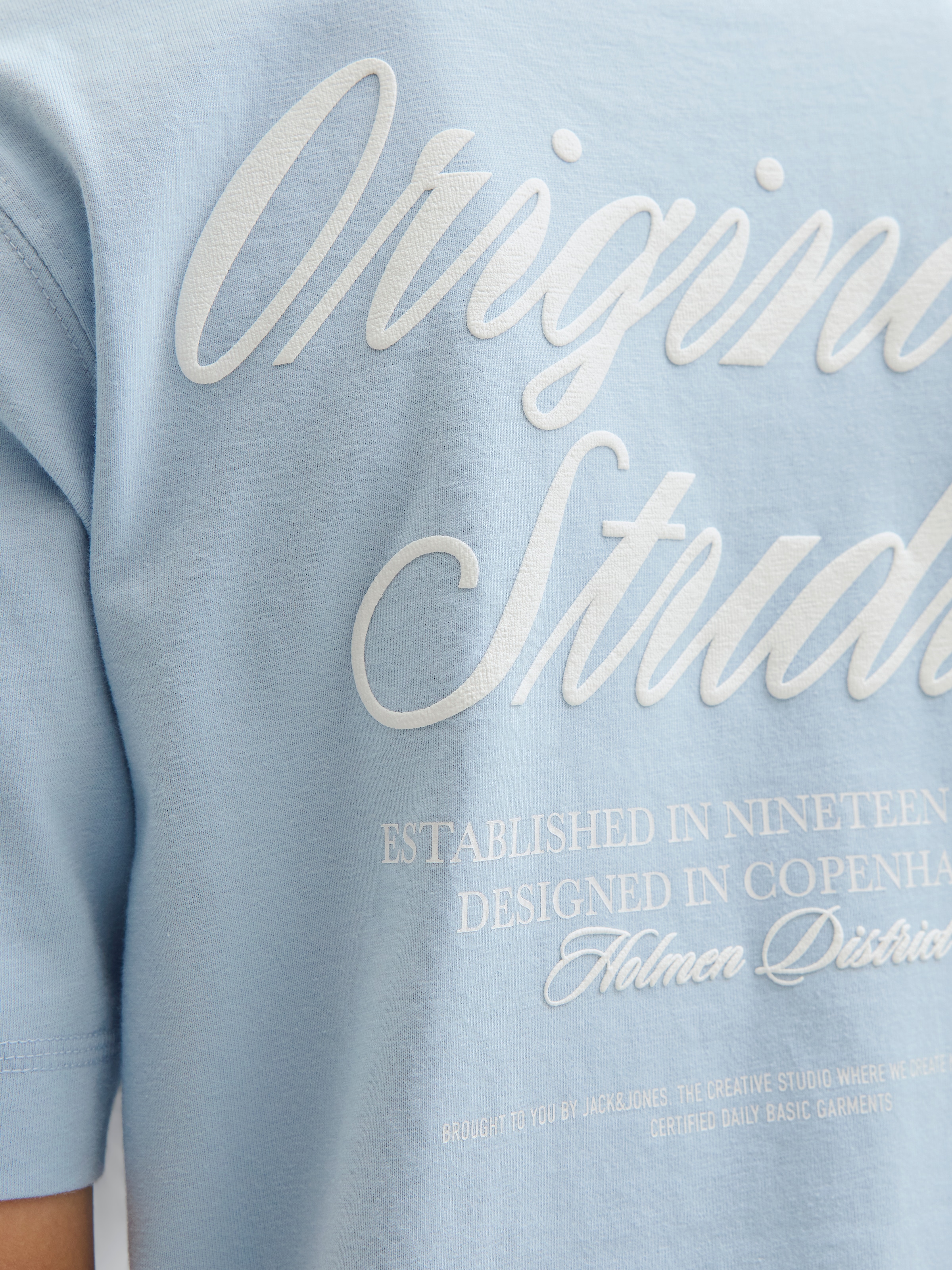 Jack & Jones Junior T-Shirt »JORNORREBRO TYPO TEE SS CREW NECK SN JNR«