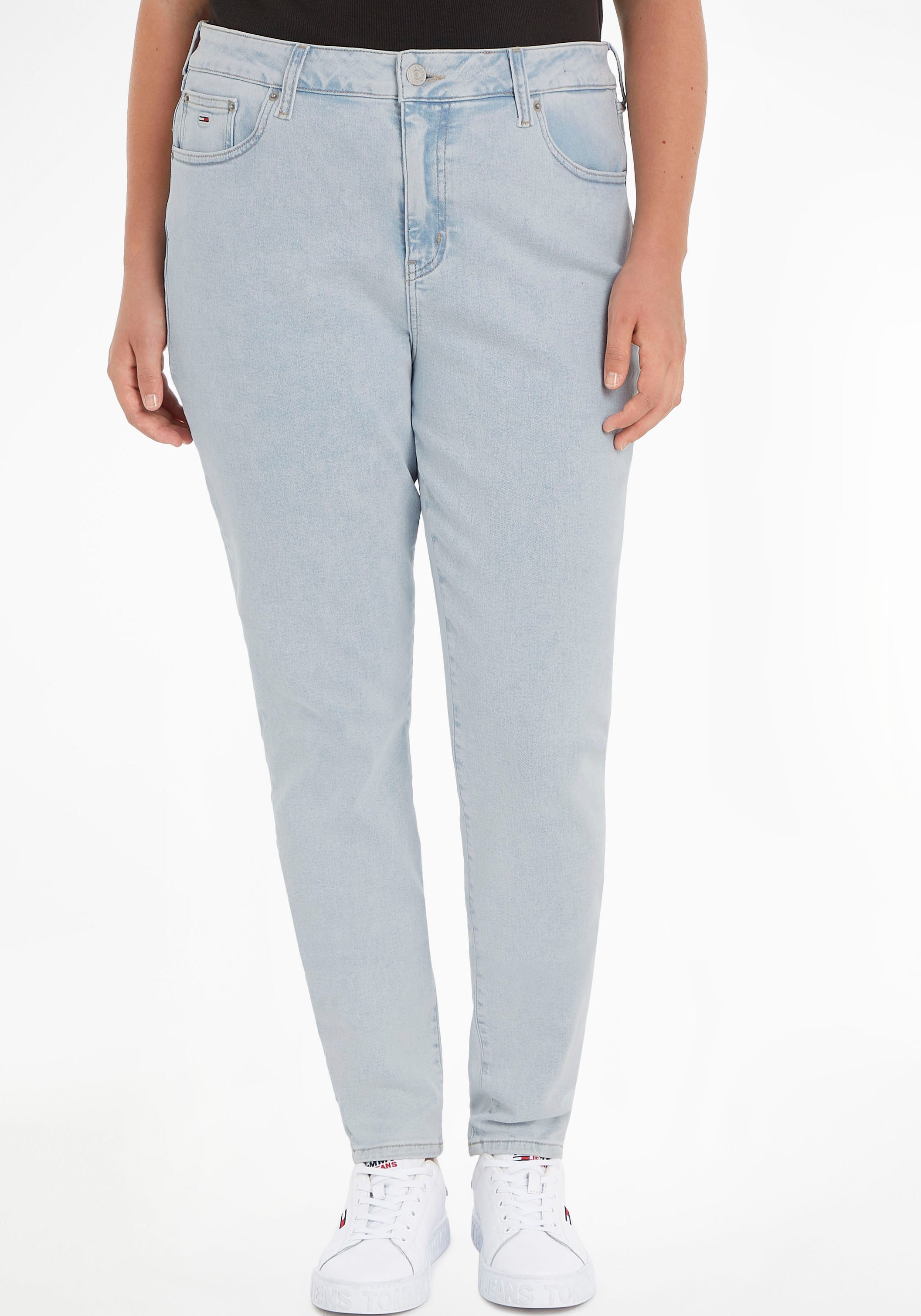 Tommy Jeans Curve Skinny-fit-Jeans »CRV MELANY UHR SPR SKINNY BG4216« in besonders figurbetontem Schnitt