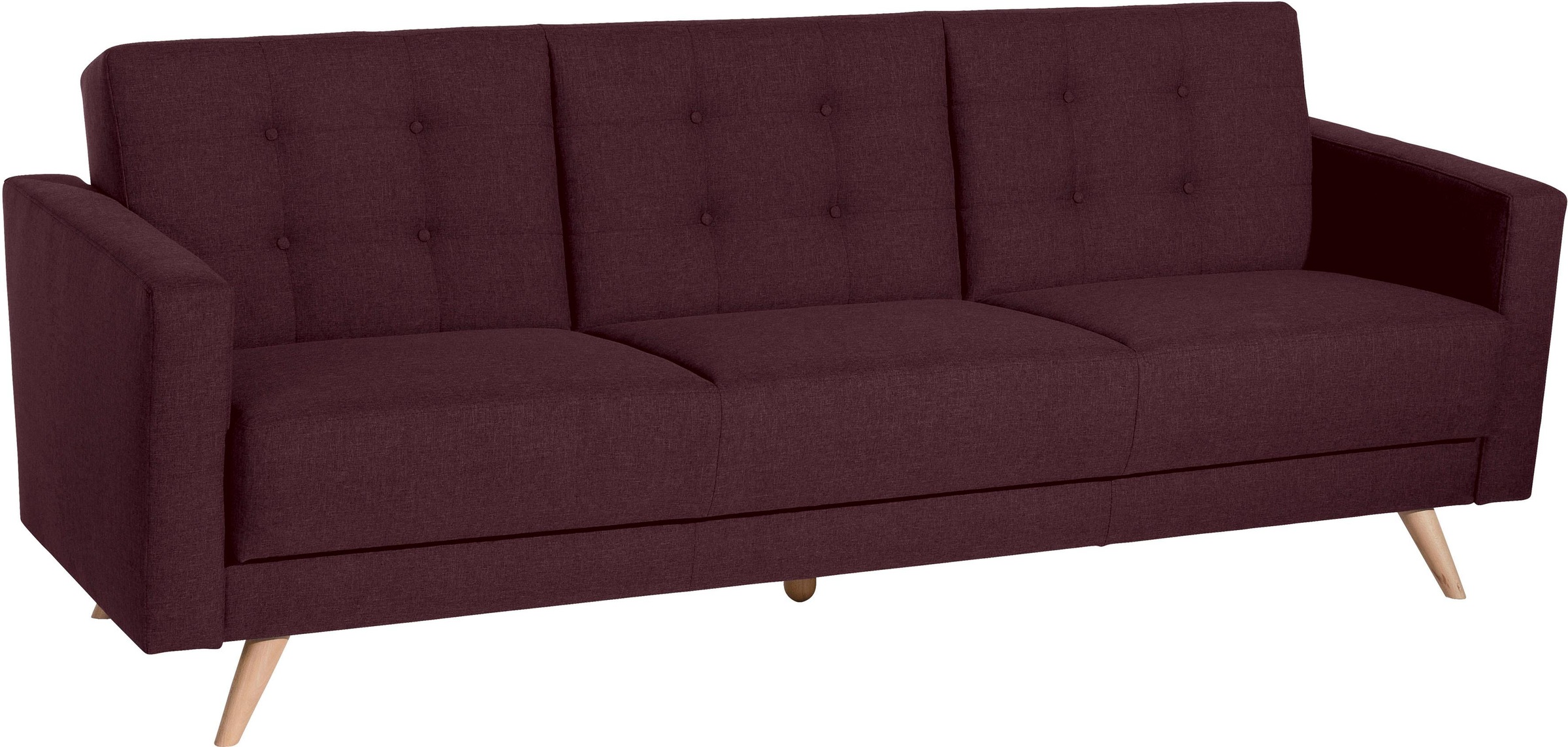 Max Winzer® 3-Sitzer »Julius Kippcouch mit komfortablem Federkern, klassisch und modern«, Schlafsofa, inklusive Bettfunktion & Bettkasten, Breite 224 cm